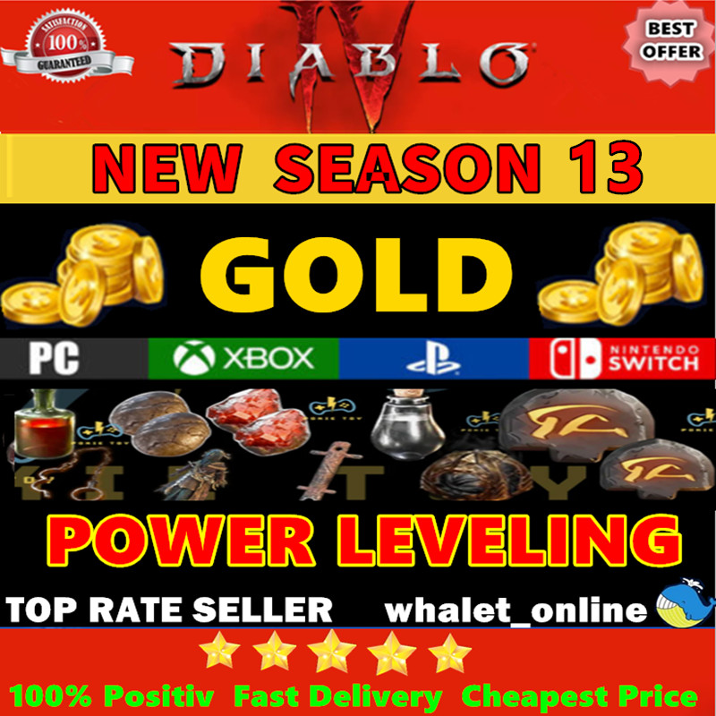 Diablo 4 Season 13💥Torment Boss Mats Gold LeveL Materials Pit Run🚀Virtual Item