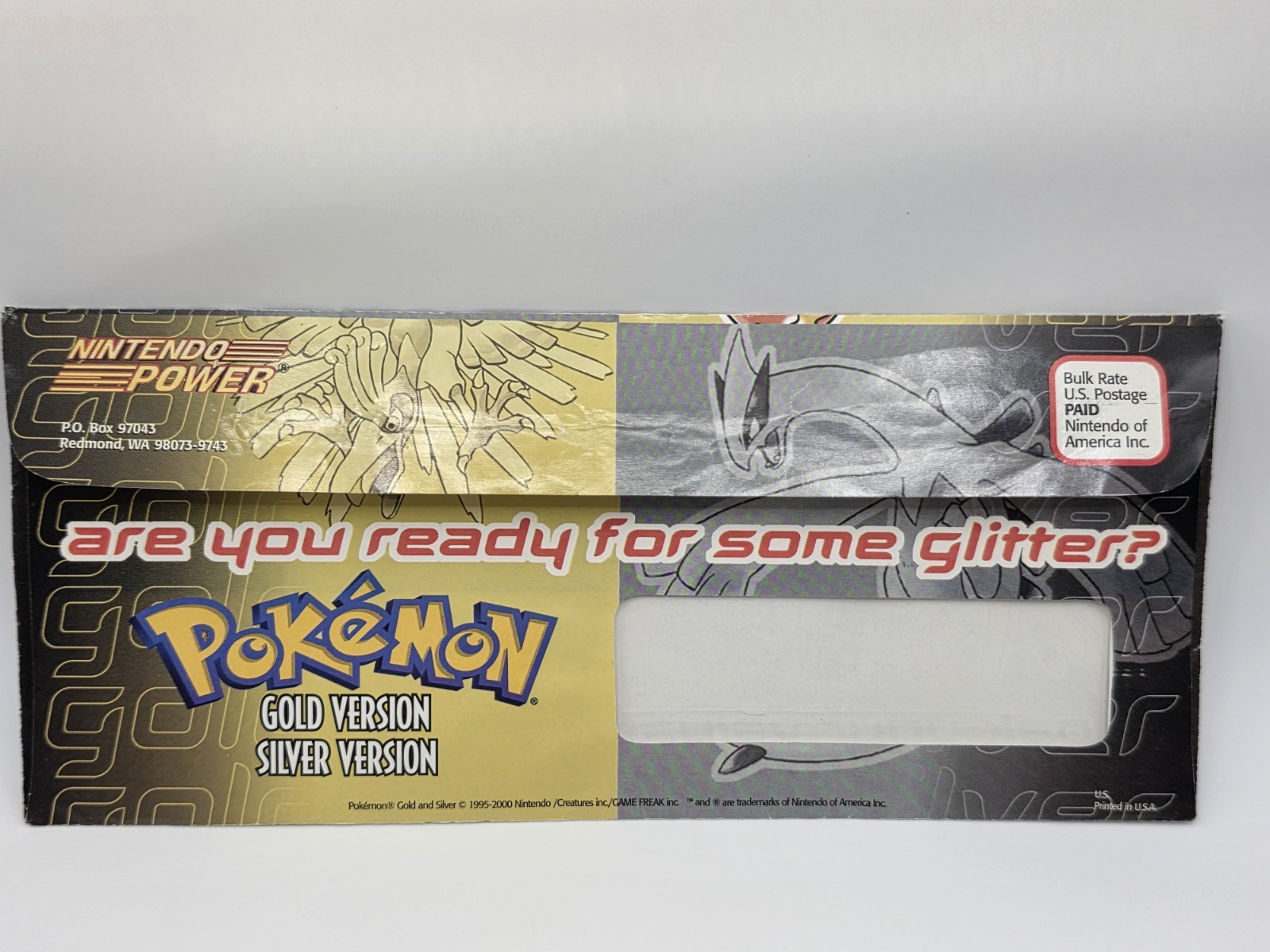 Pokemon Gold Silver Nintendo Power Complete Promo Mailer Packet 2000 Ho-Oh Lugia