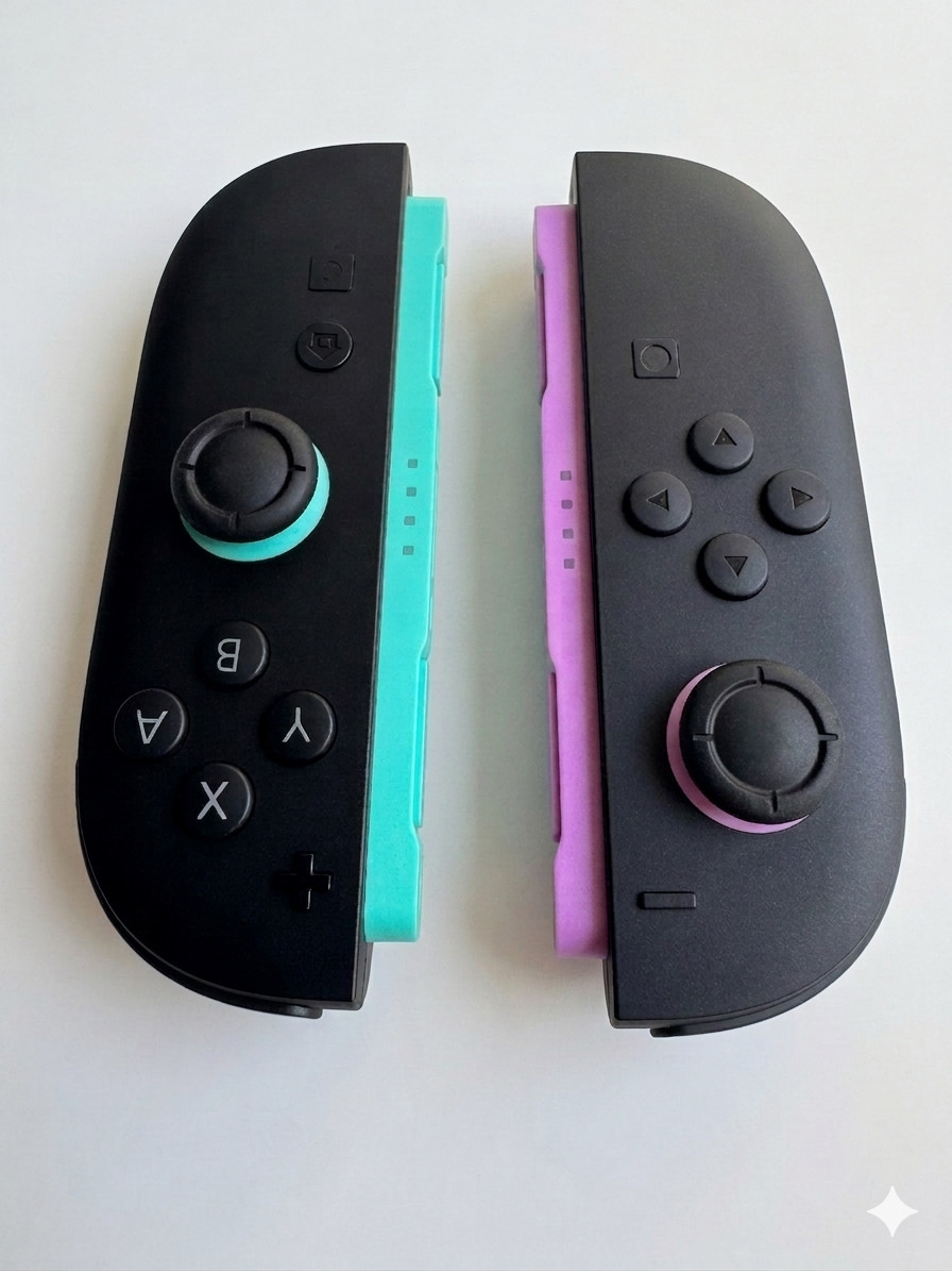 For Nintendo Switch 2 Joy Con 2 L & R Controller Handles Light Purple / Lt Green