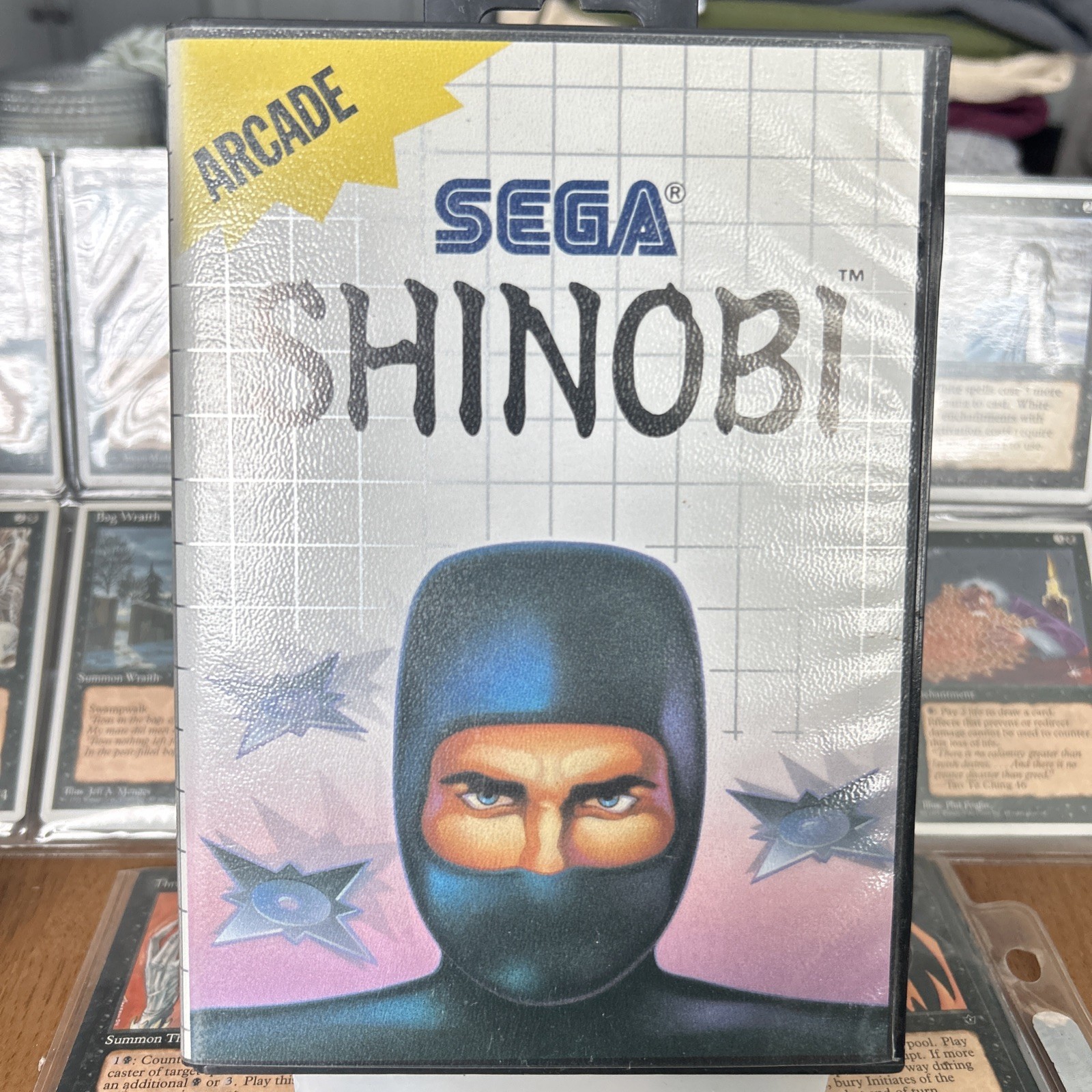 Shinobi Cartridge and Box for Sega Master System with instruction manual