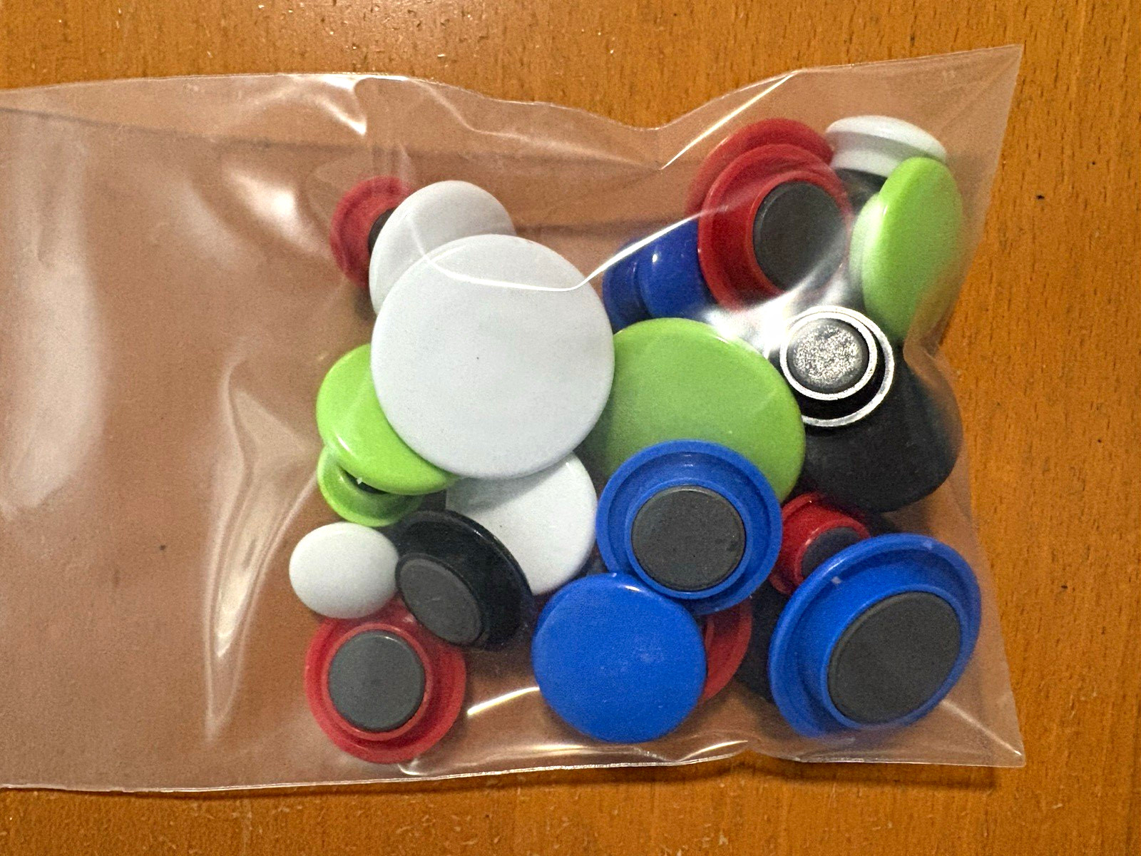 Multicolor office or refrigerator magnets red green white blue black sm md lg 29