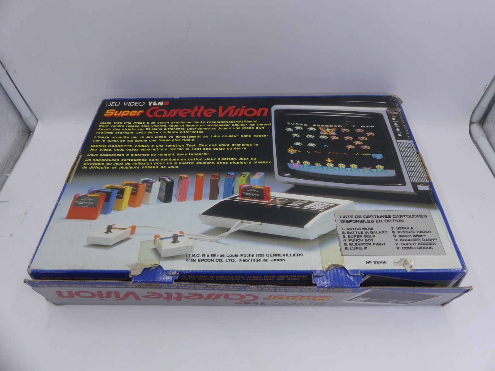 Yeno Super Cassette Vision Console Epoch 1984 Retro Gaming System