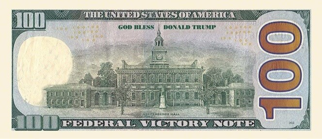 ✅ Pack of 5 Donald Trump 100 Presidential Collectible Novelty Dollar Bills ✅