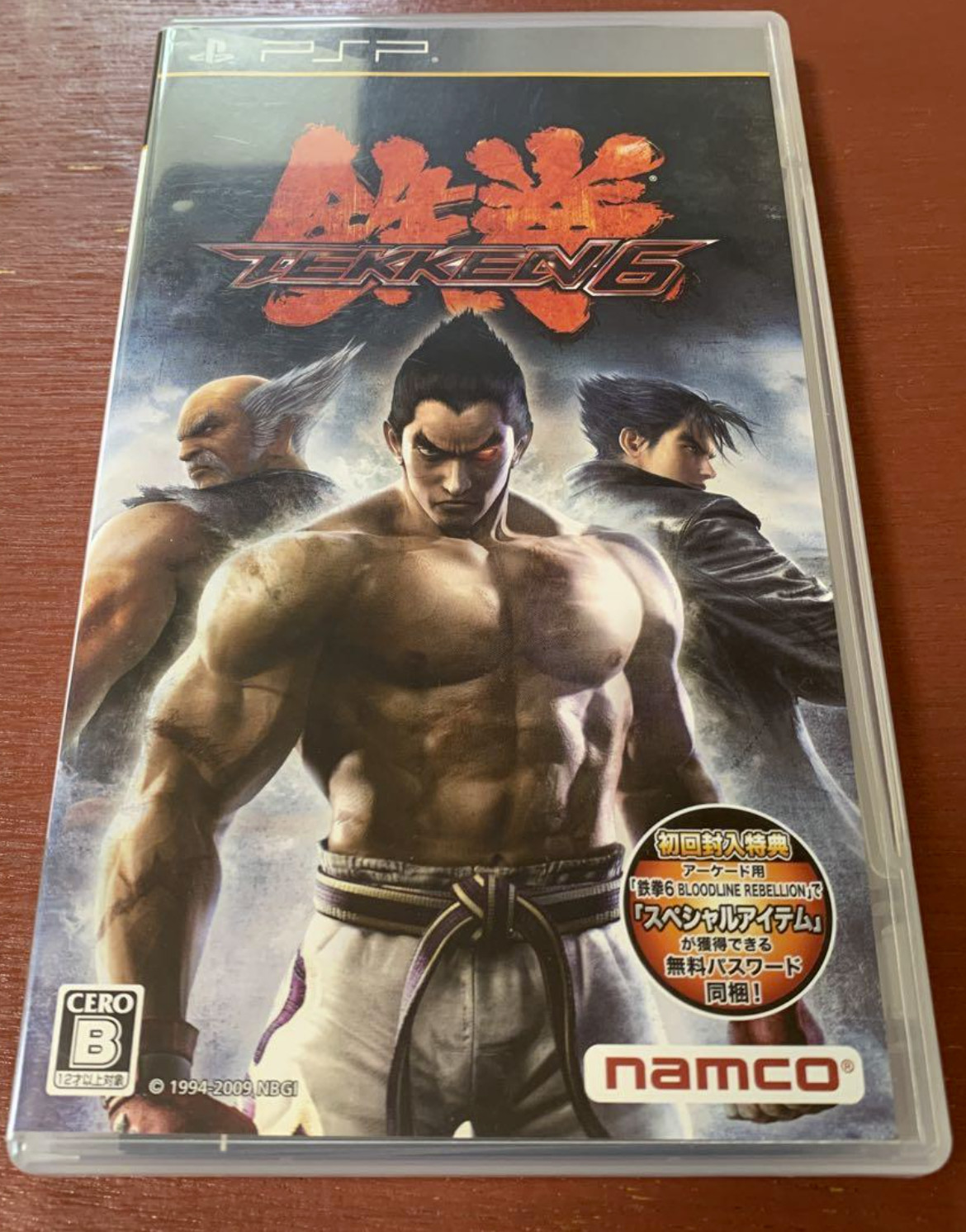 Tekken 6 PSP PlayStation Portable Bandai Namco Action Game with Case Japan