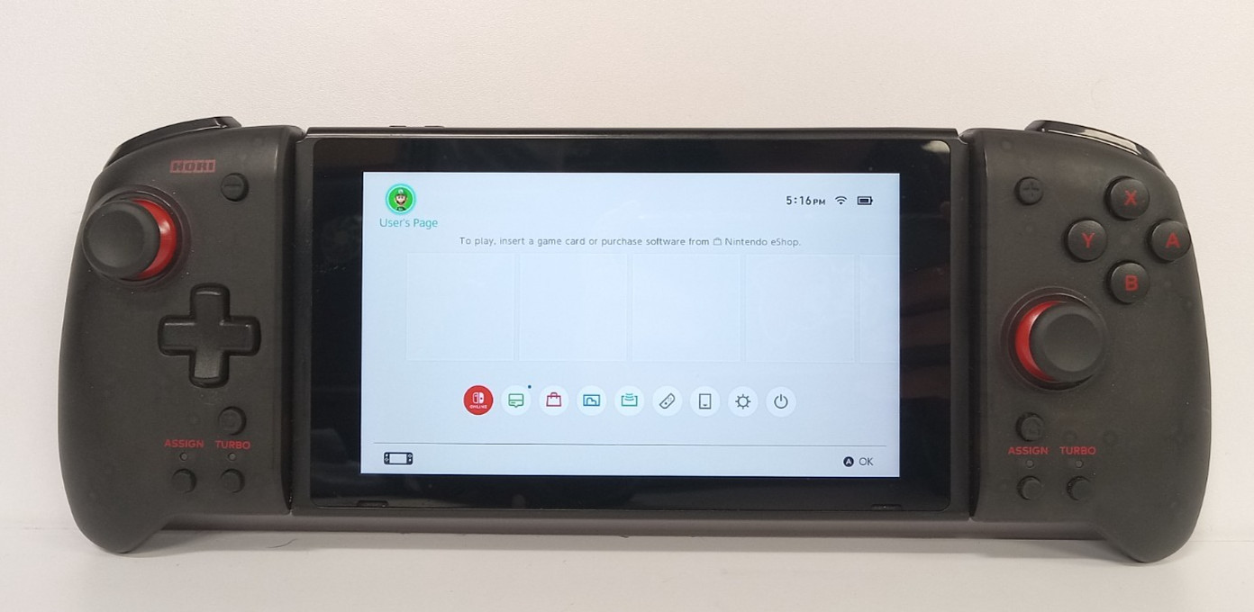 Nintendo Switch 1st Gen V1 Console Tablet w/ Hori Split Pad Controller #1