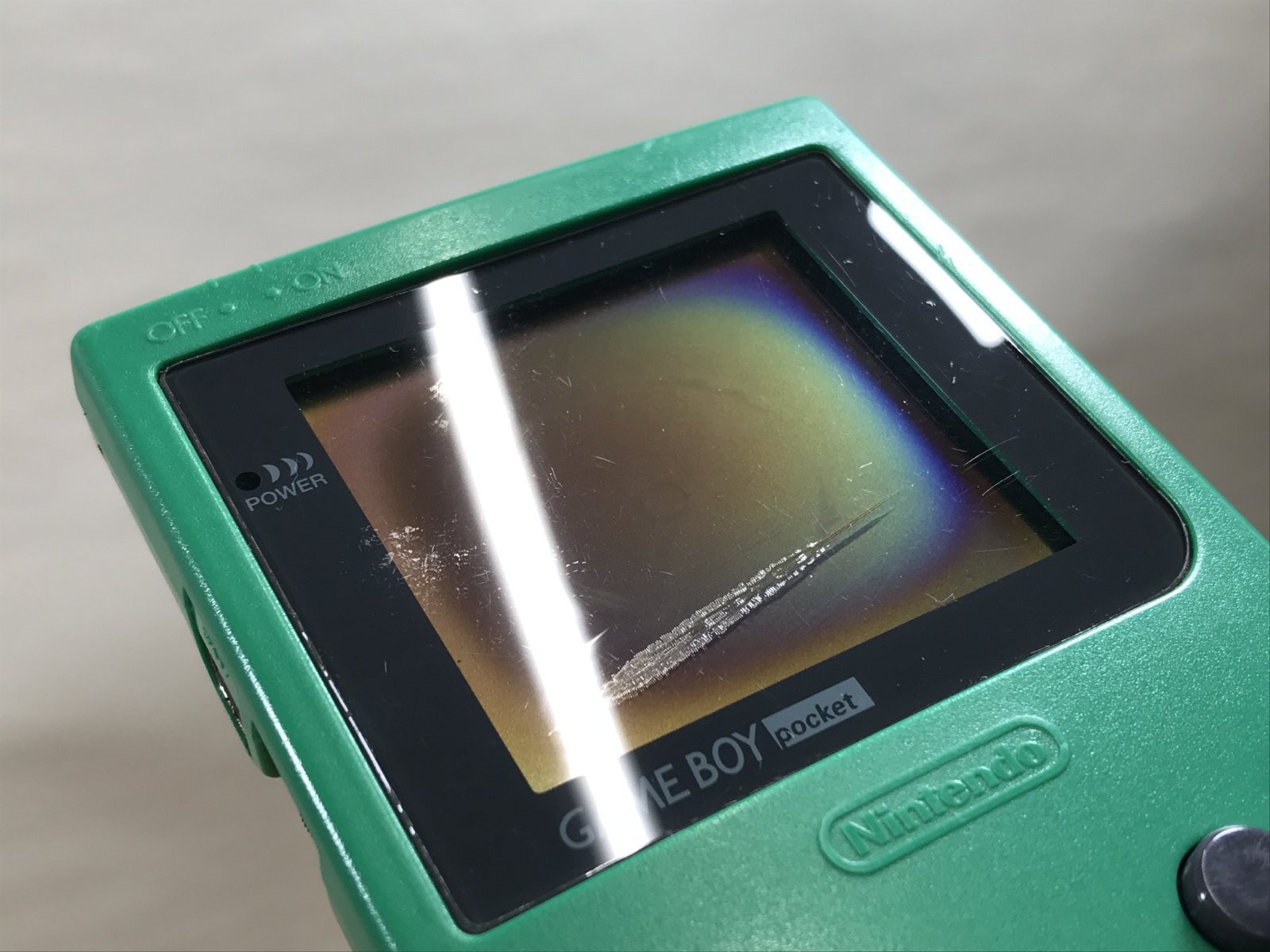 GameBoy Pocket Green Console Nintendo Japan – With Defects LH2028