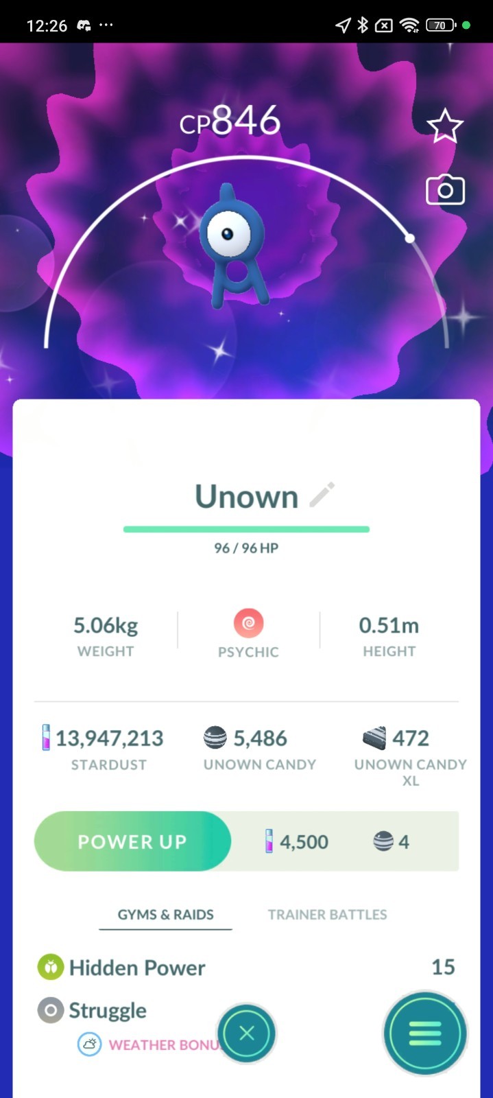 Shiny Unown all letters A-Z-!-? 20k stardust instant delivery✨Pokemon Go✨