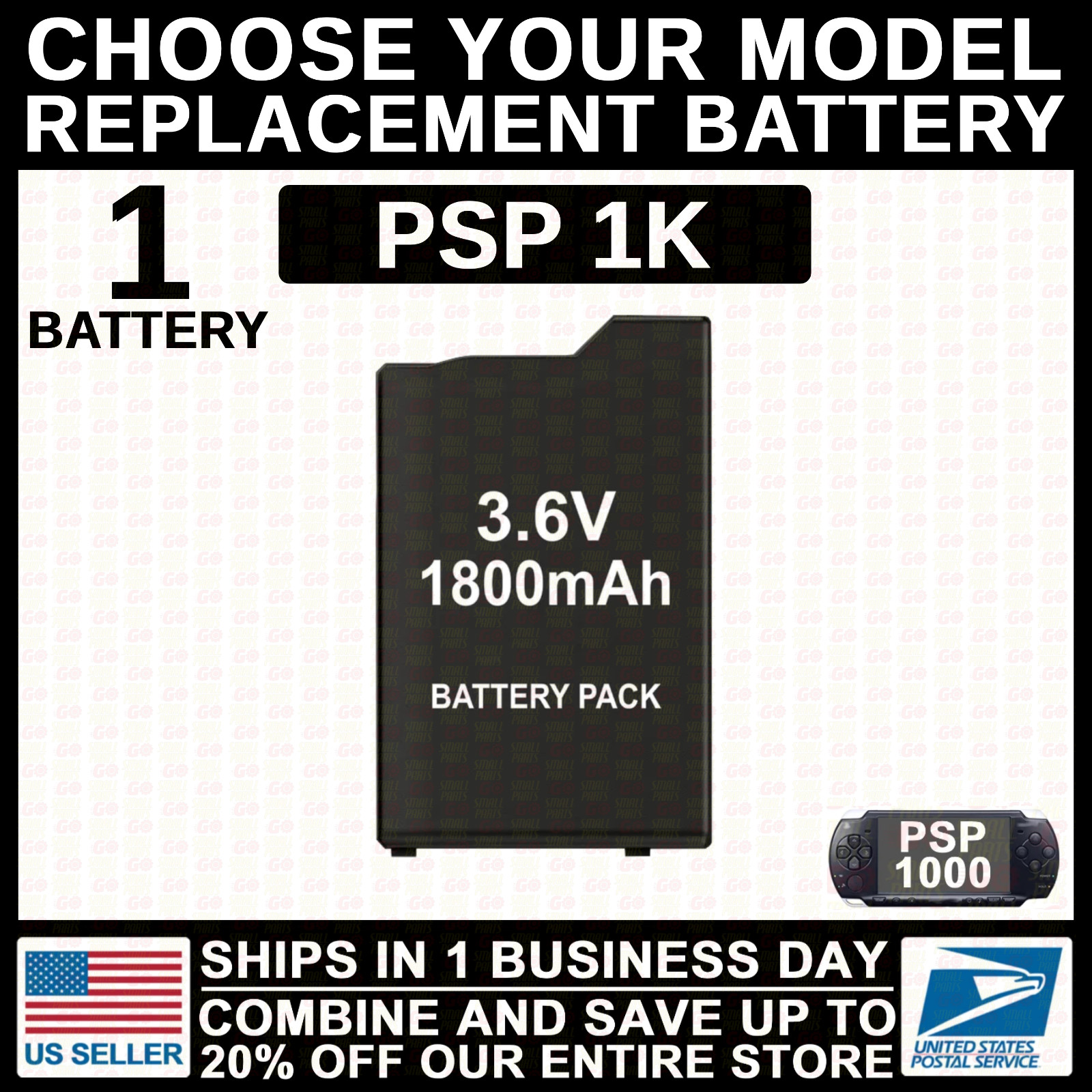 Replacement Battery For PSP/Go/PSV/PS Vita/1000/2000/3000 PlayStation Portable