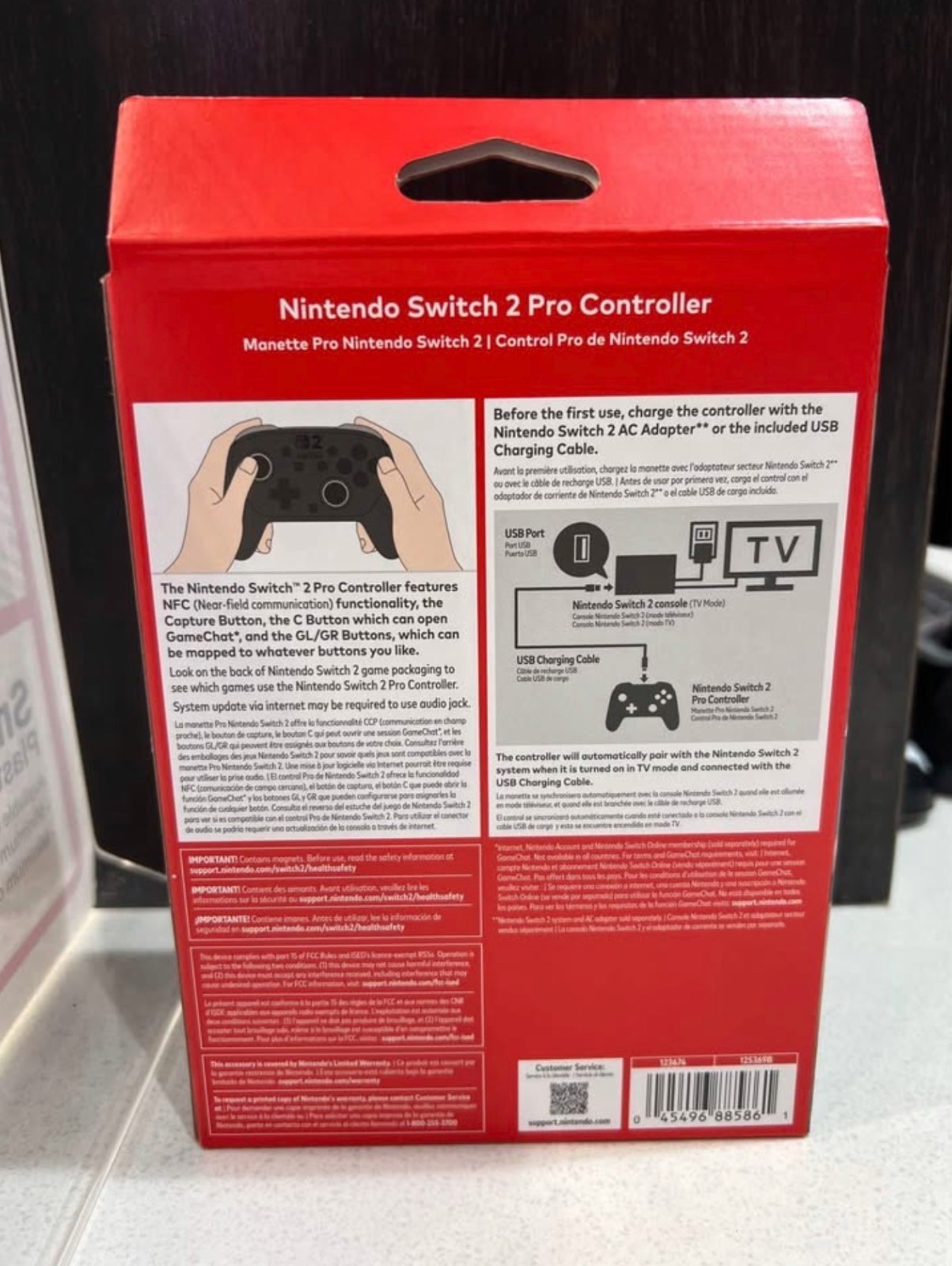 Nintendo Switch 2 Pro Controller – Black – Factory Sealed – Brand New in Box