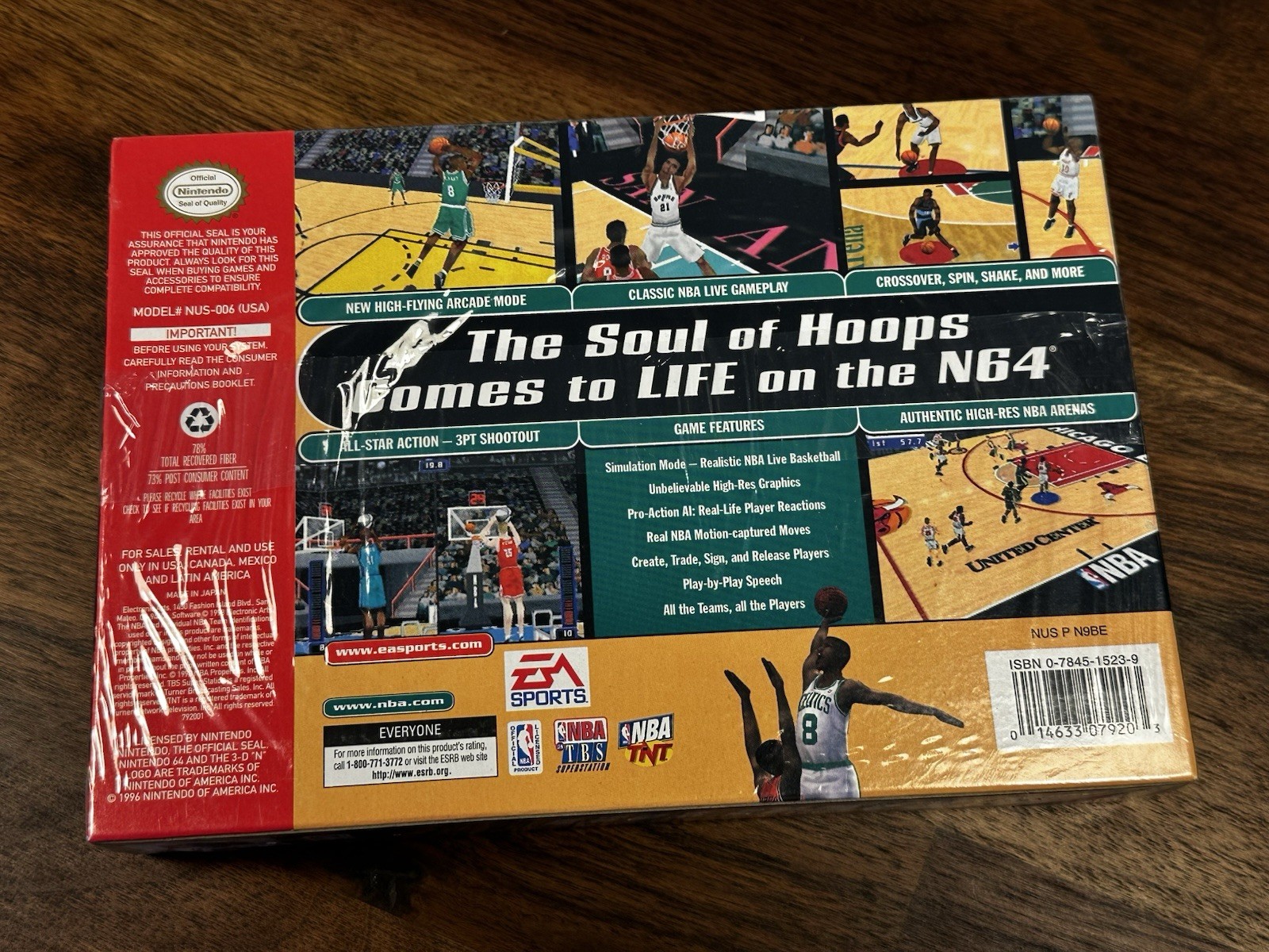EA Sports NBA Live 99 N64 Nintendo 64, 1998 Factory Sealed Brand New NM+