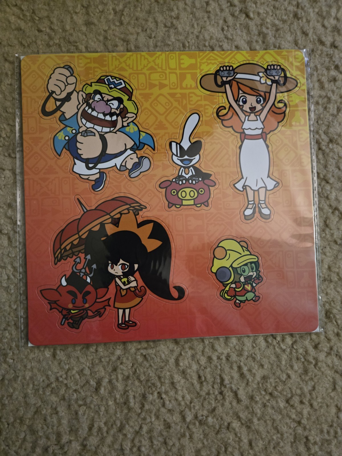 Wario Ware Move It Nintendo Switch My Nintendo Reward Promo Magnet Sheet *NEW*