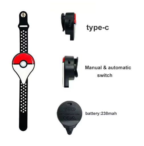NEW UPGRADED Pokemon GO Plus Bracelet Auto Catcher Nintendo rechargeable