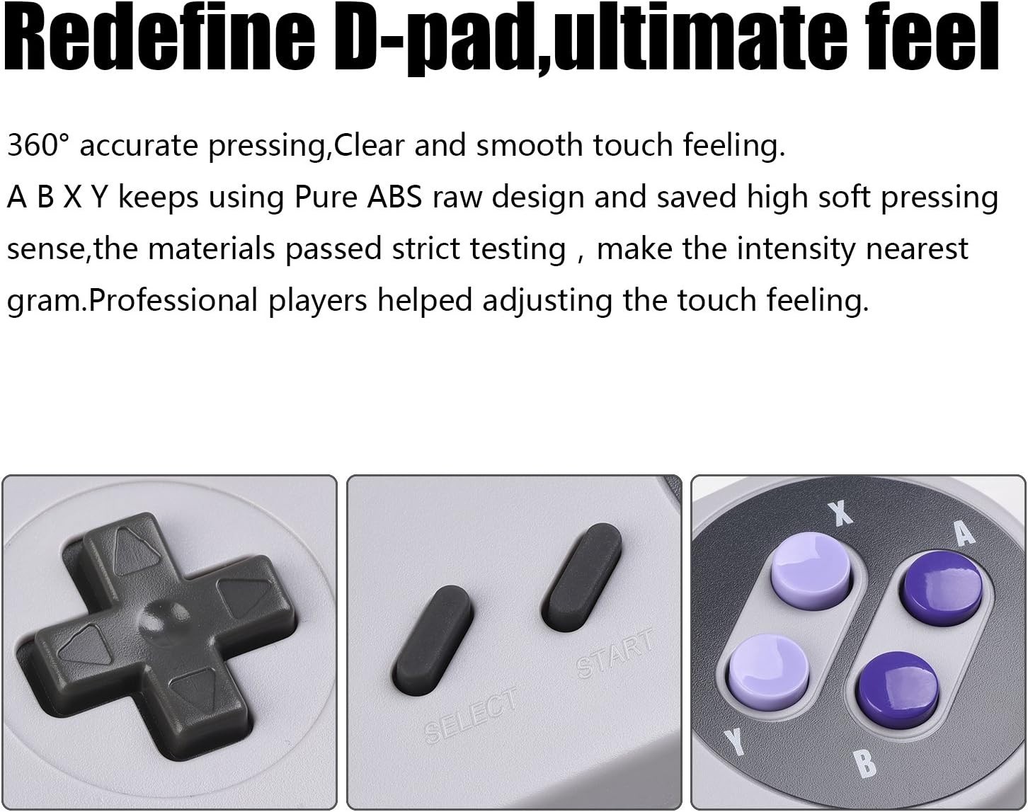 2X Classic SNES USB Controller for PC Gamings Retro SNES Wired USB Game Emula…