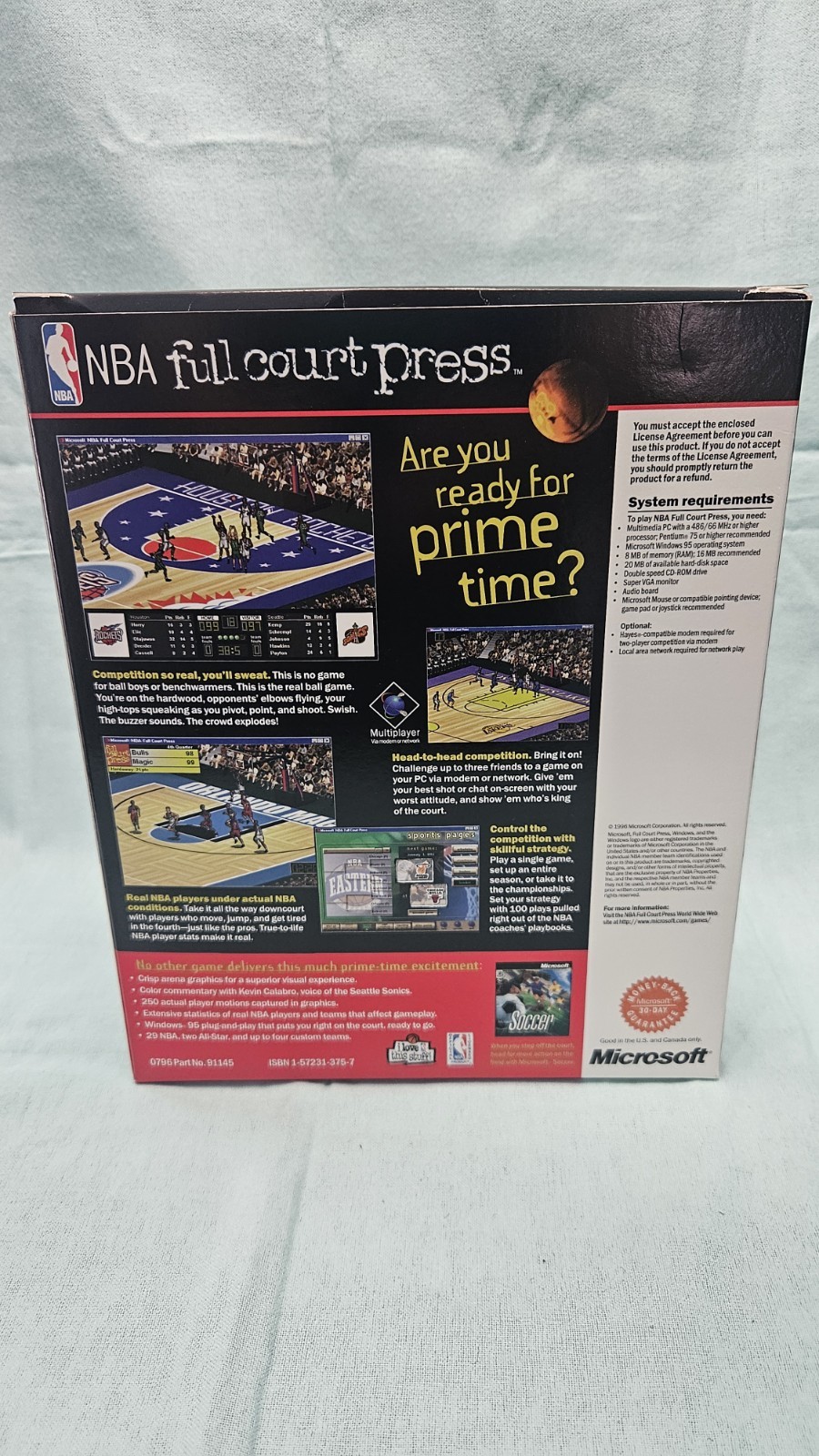 Microsoft NBA Full Court Press PC Games – Complete in Box