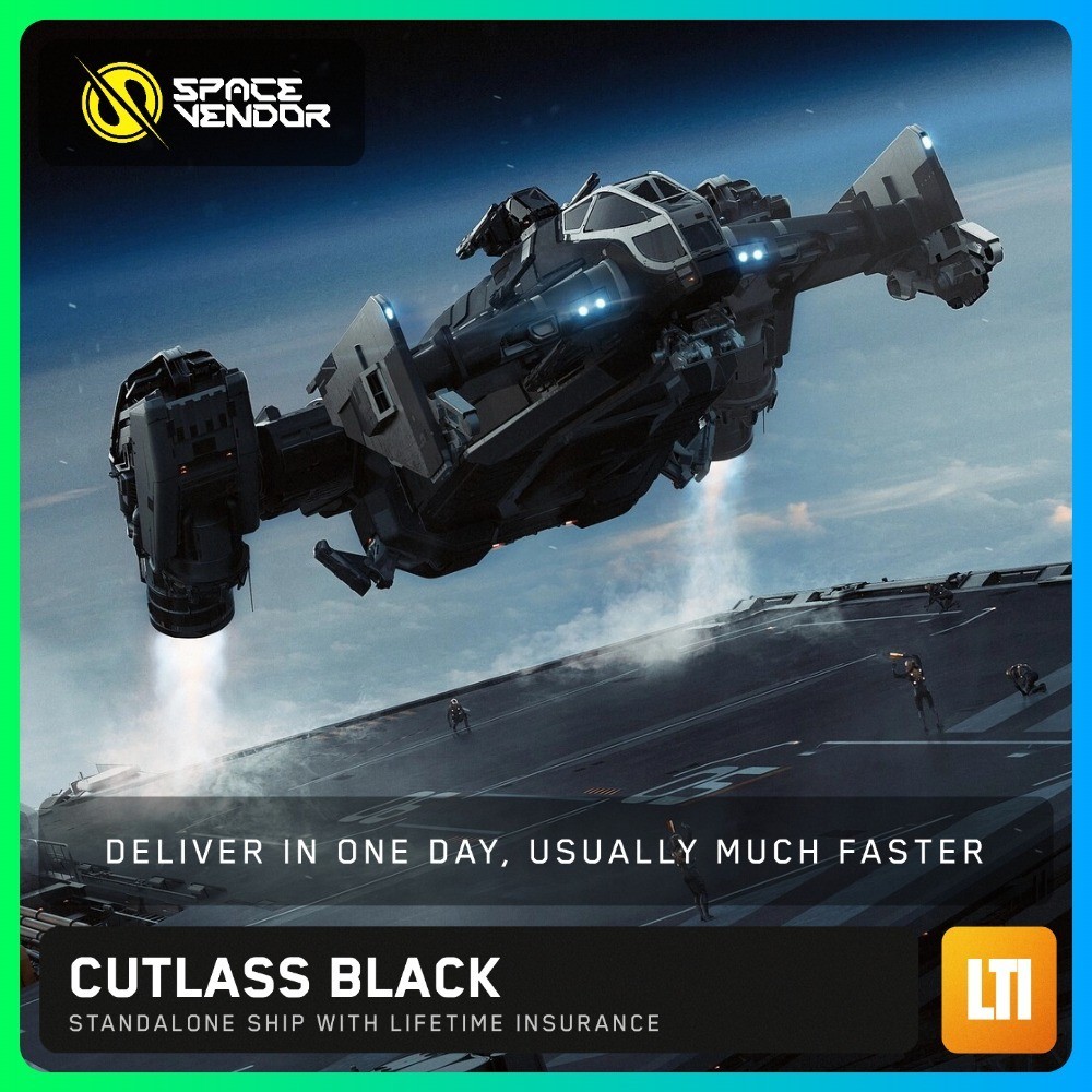 Star Citizen Cutlass Black LTI Lifetime Insurance CCUd – Space Vendor