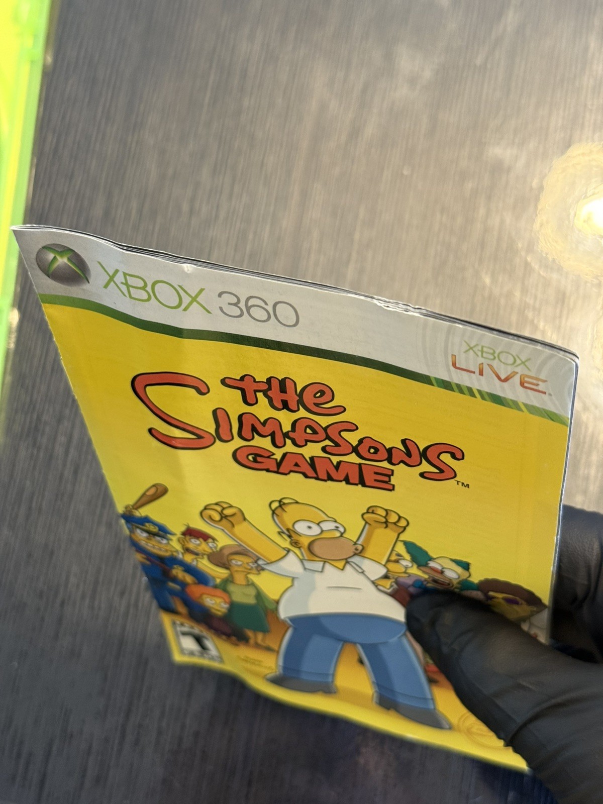The Simpsons Game ( Microsoft Xbox 360 ) with Manual Tested and Working!