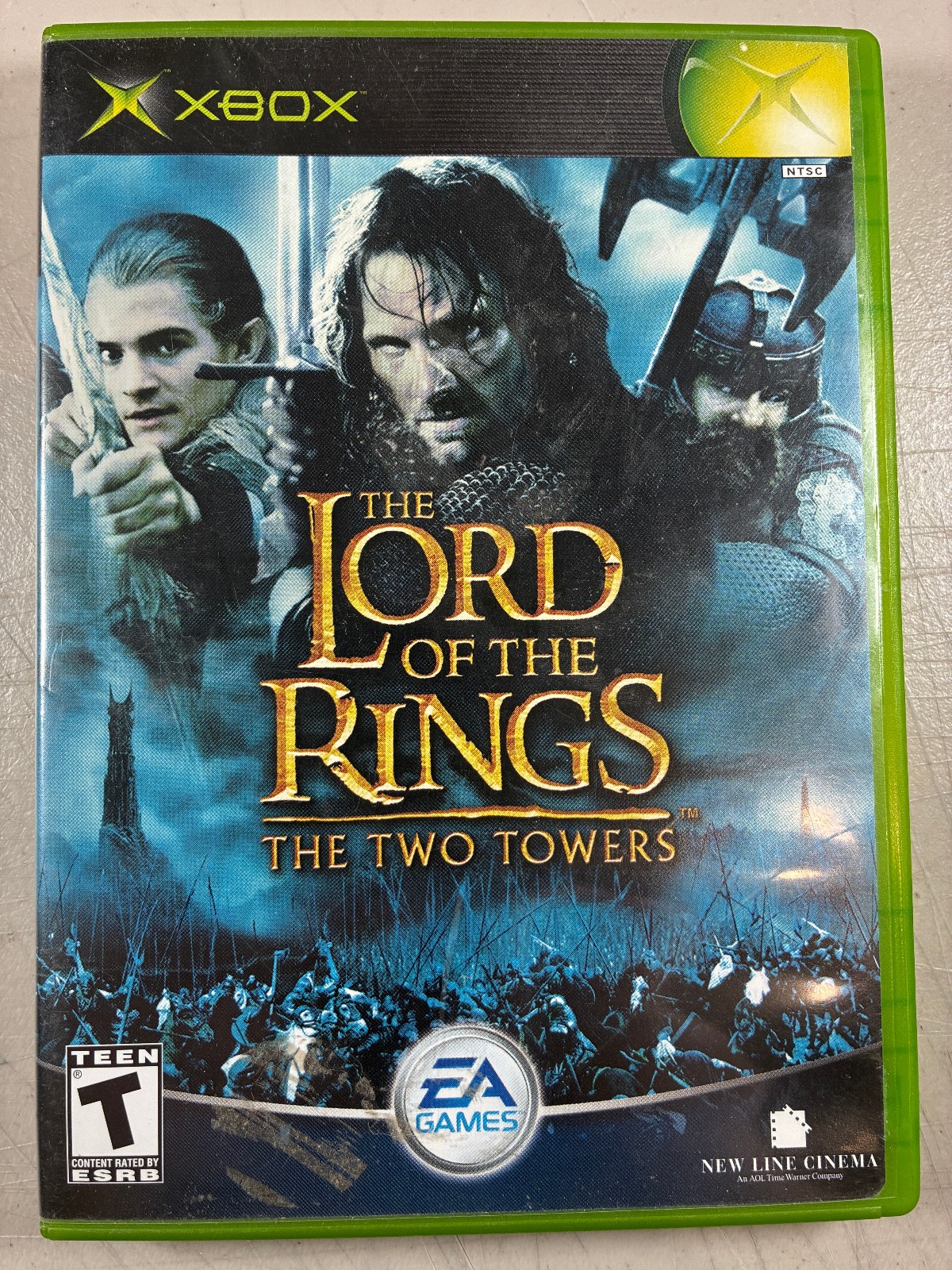 Xbox Lord of the Rings The Two Towers Video Game Rated T Teen No Manual