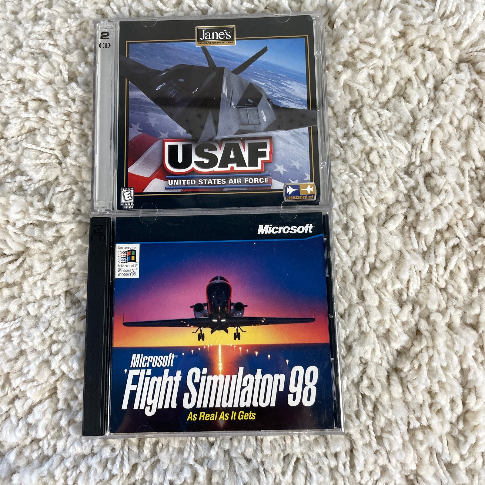 Jane’s USAF: United States Air Force (PC, 1999) Flight Simulation + Microsoft 98