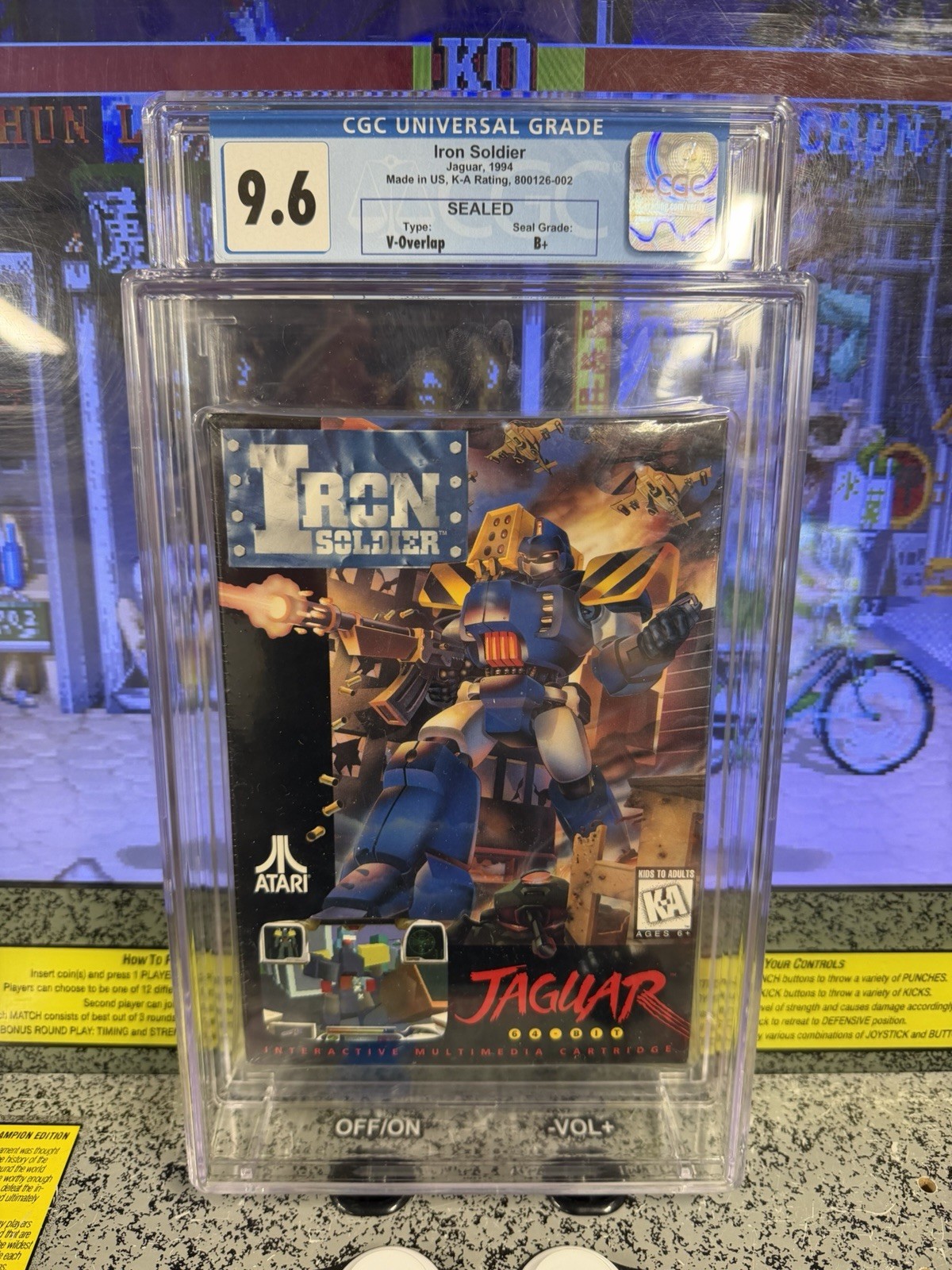 1994 Atari Jaguar Game Iron Soldier Graded CGC 9.6 B+ Sealed BRAND NEW
