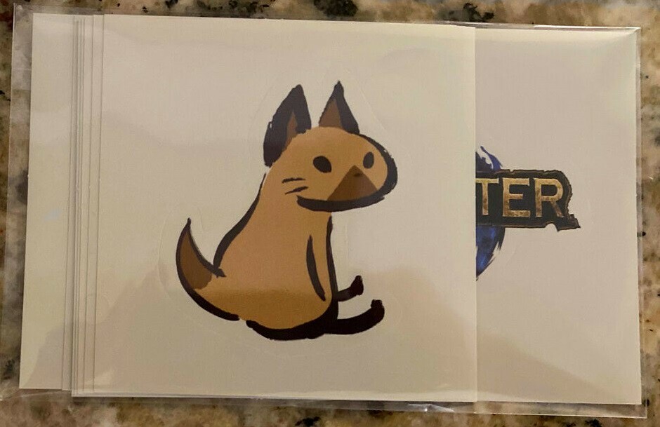 Monster Hunter Rise STICKER PACK SET BRAND NEW SEALED COLLETORS ITEM 10 Stickers