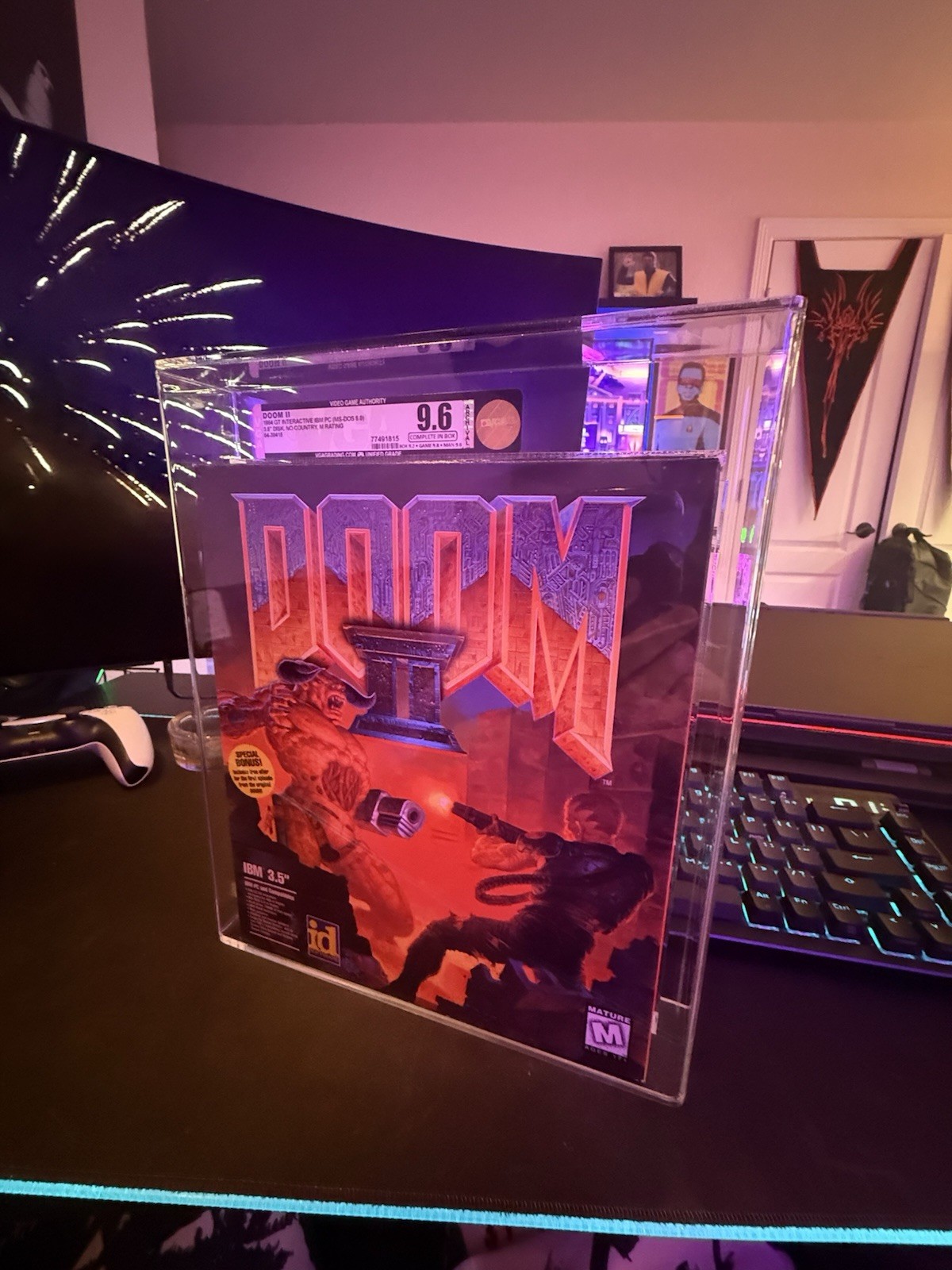 Doom II 2 ID Software 1994, 3.5″ IBM Floppy Disk for PC GT Graded 9.6 from VGA