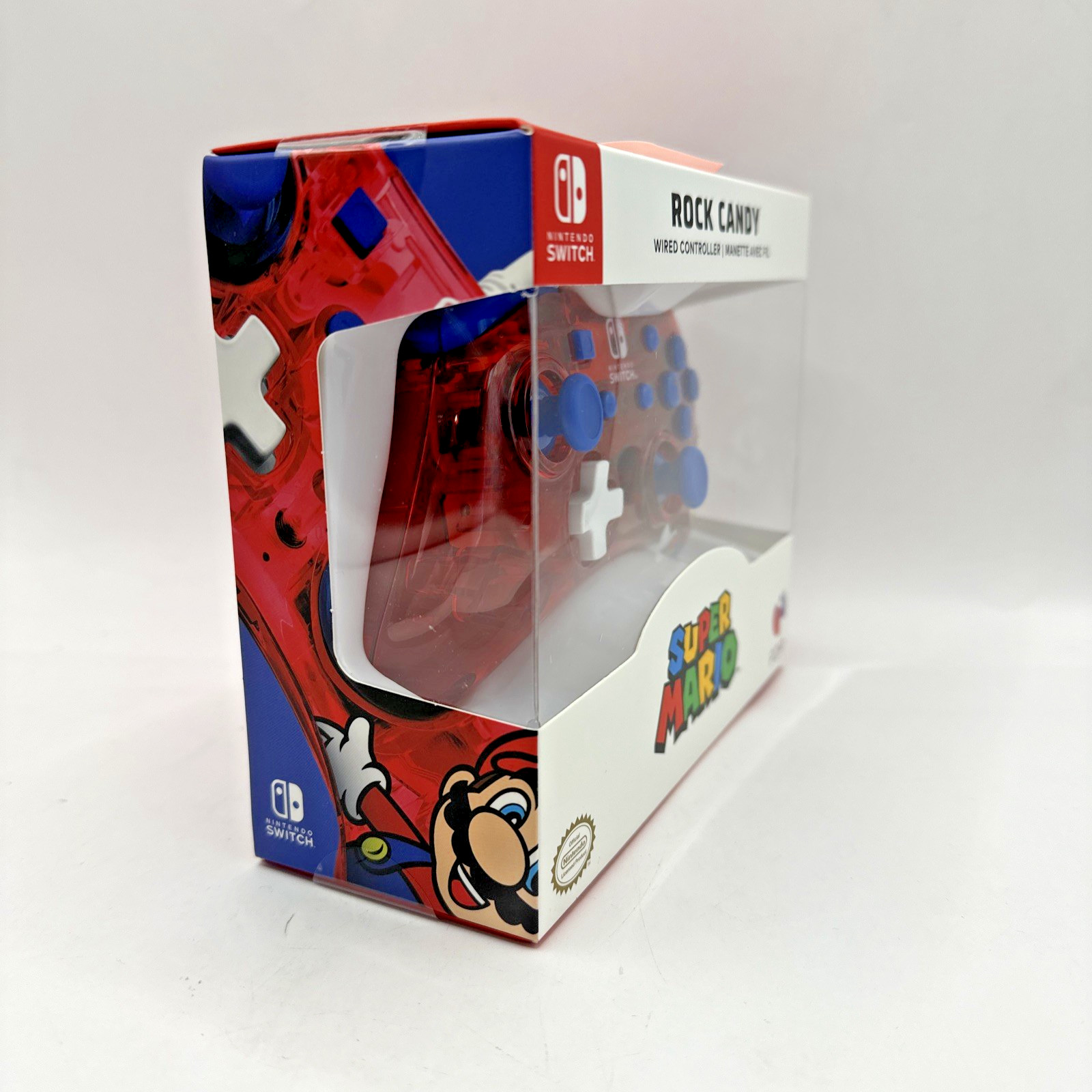 Nintendo Switch Super Mario Rock Candy Wired Controller Red Manette Avec Fil