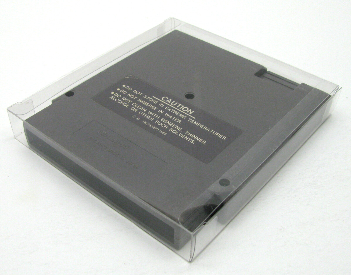 10x NINTENDO NES GAME CARTRIDGE – CLEAR PROTECTIVE BOX PROTECTOR SLEEVE CASE