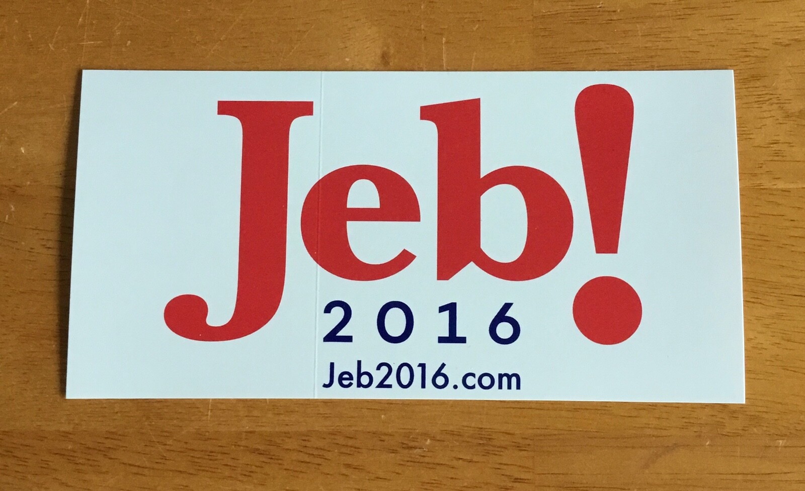 Jeb Bush Governor Florida Official 2016 President Campaign Bumper Sticker