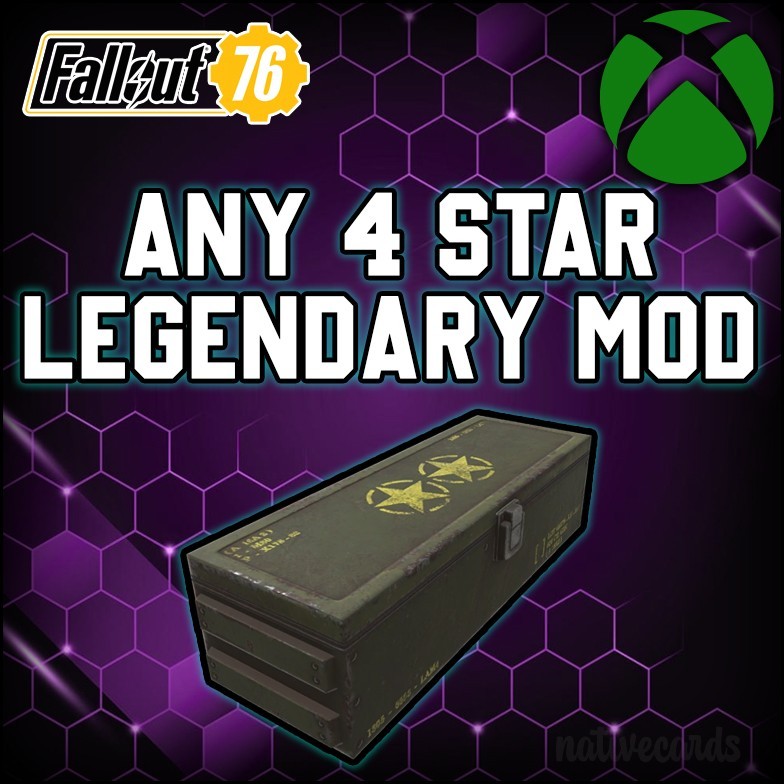Fallout 76 – Any 4 Star Legendary Mod – Xbox Only