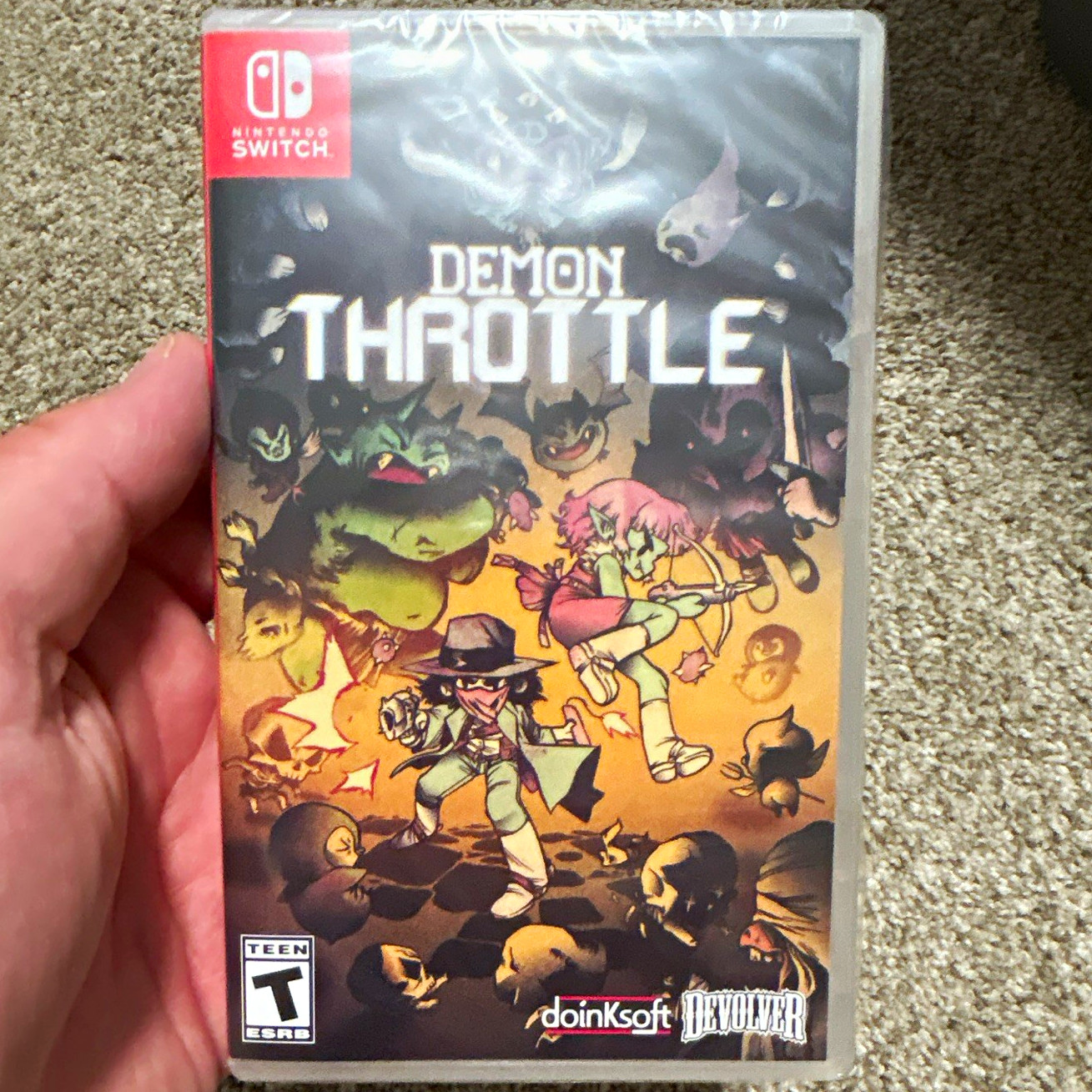 Devolver Digital Demon Throttle Nintendo Switch Video Game T-Teen Rated