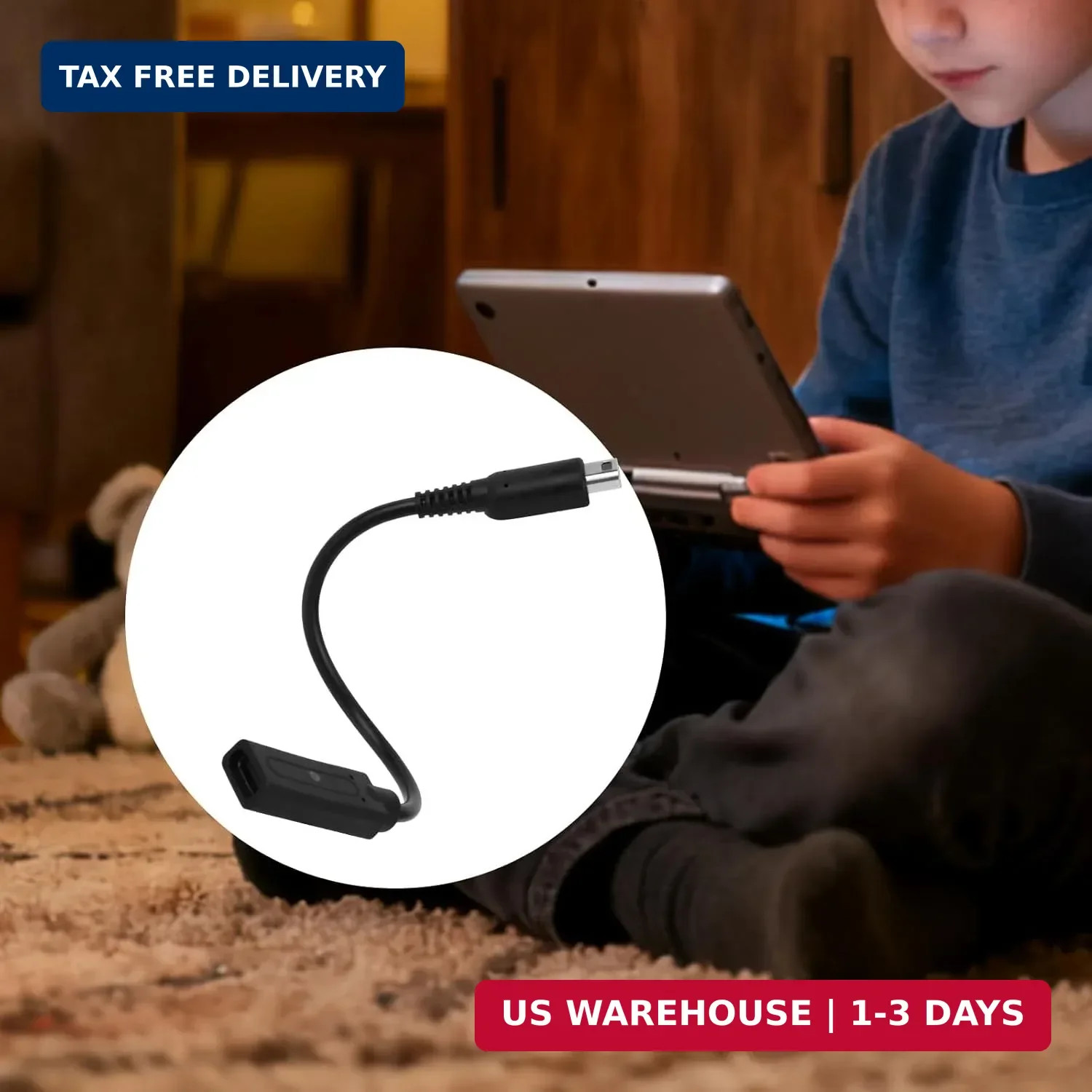 Compact USB-C to 3DS/2DS/DSi Charging Cable – Ideal for Gaming On-the-Go