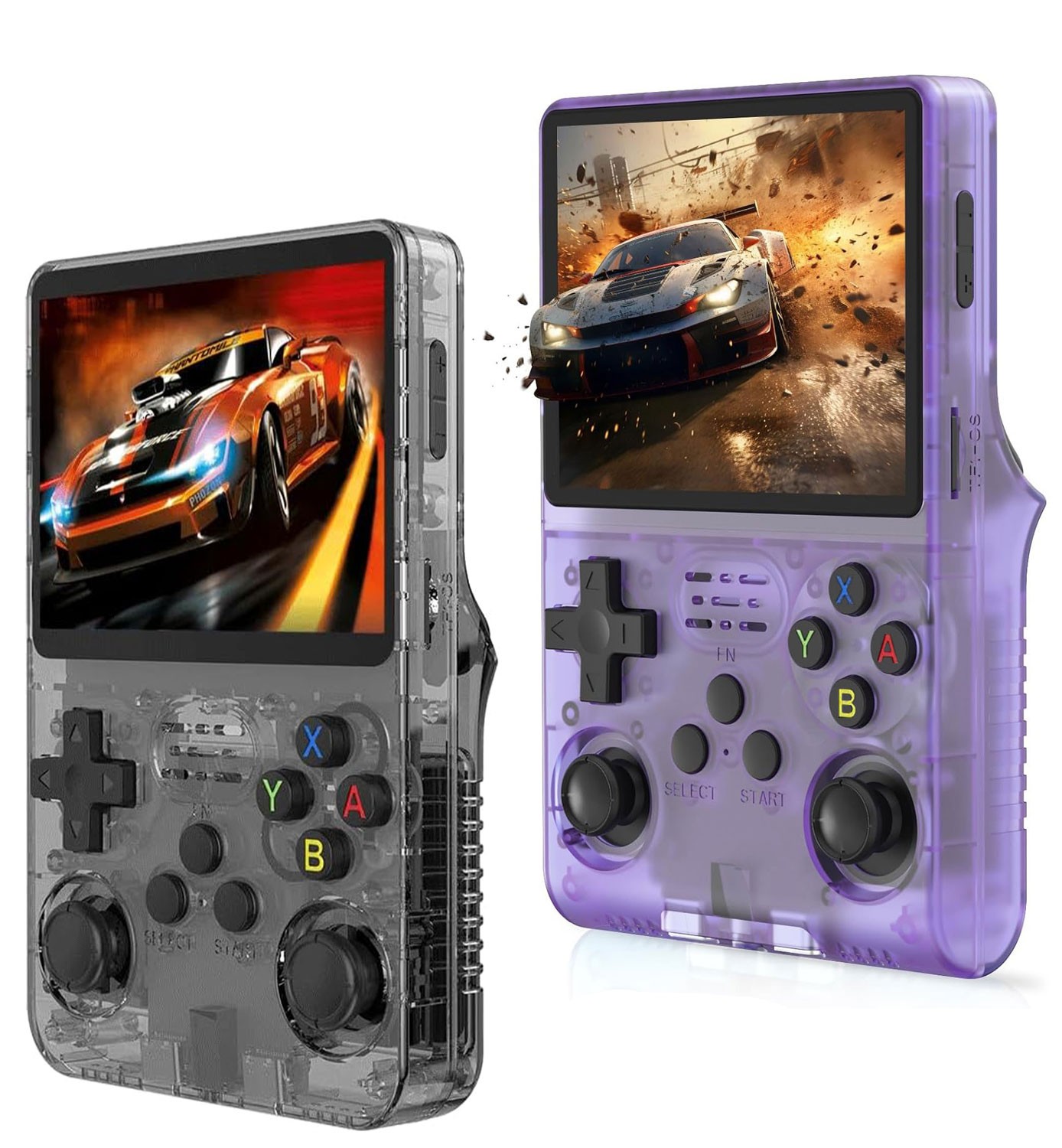 R36S Retro Handheld Video Game Console Linux System 3.5 Inch IPS Screen 128GB