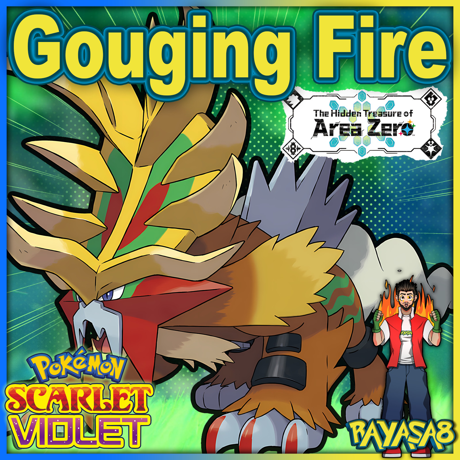 Pokemon Violet Scarlet Gouging Fire batte ready trained best stats Home🌟