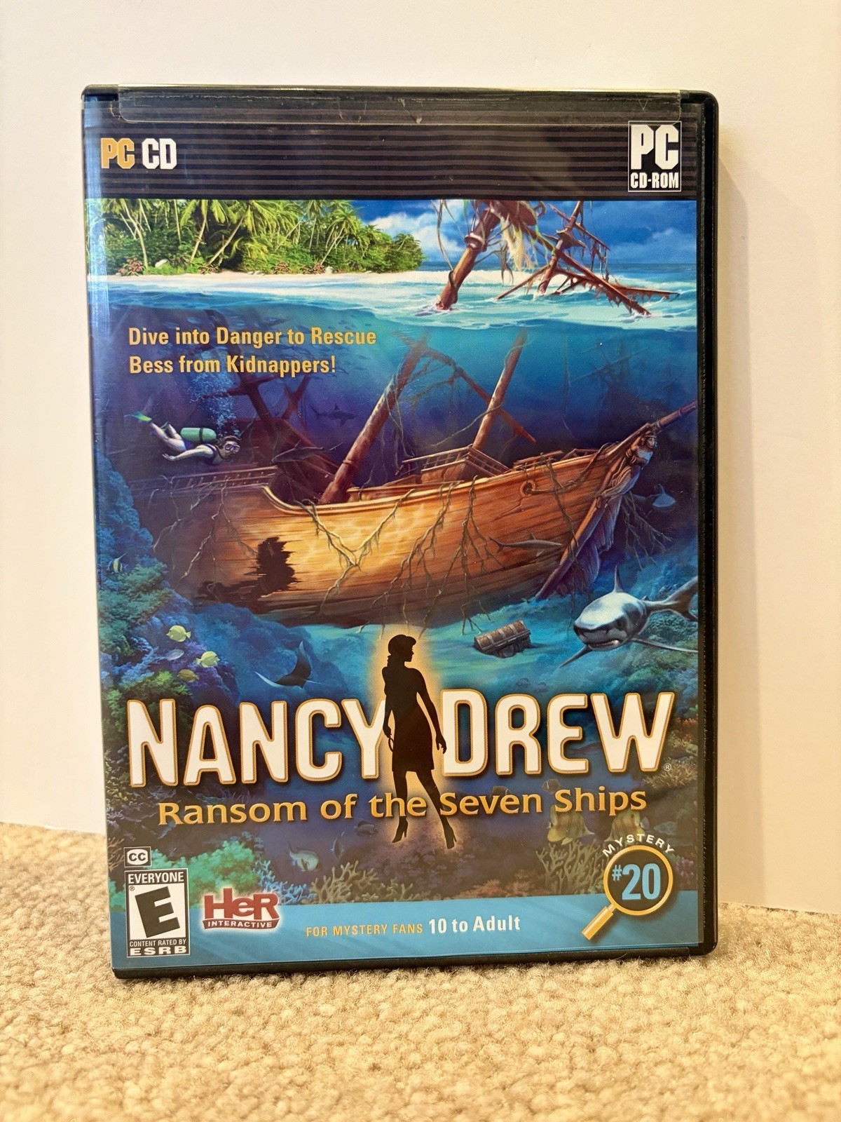 Nancy Drew Ransom Of The Seven Ships #20 PC Game Her Interactive Windows XP 2009