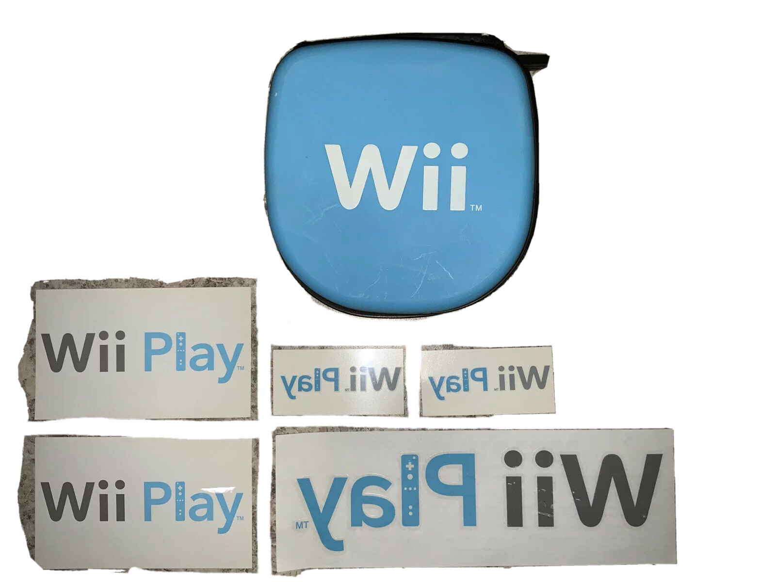 RARE Nintendo Wii Play E3 CES PROMO ITEM Disc Wallet Stickers Iron-On Patches