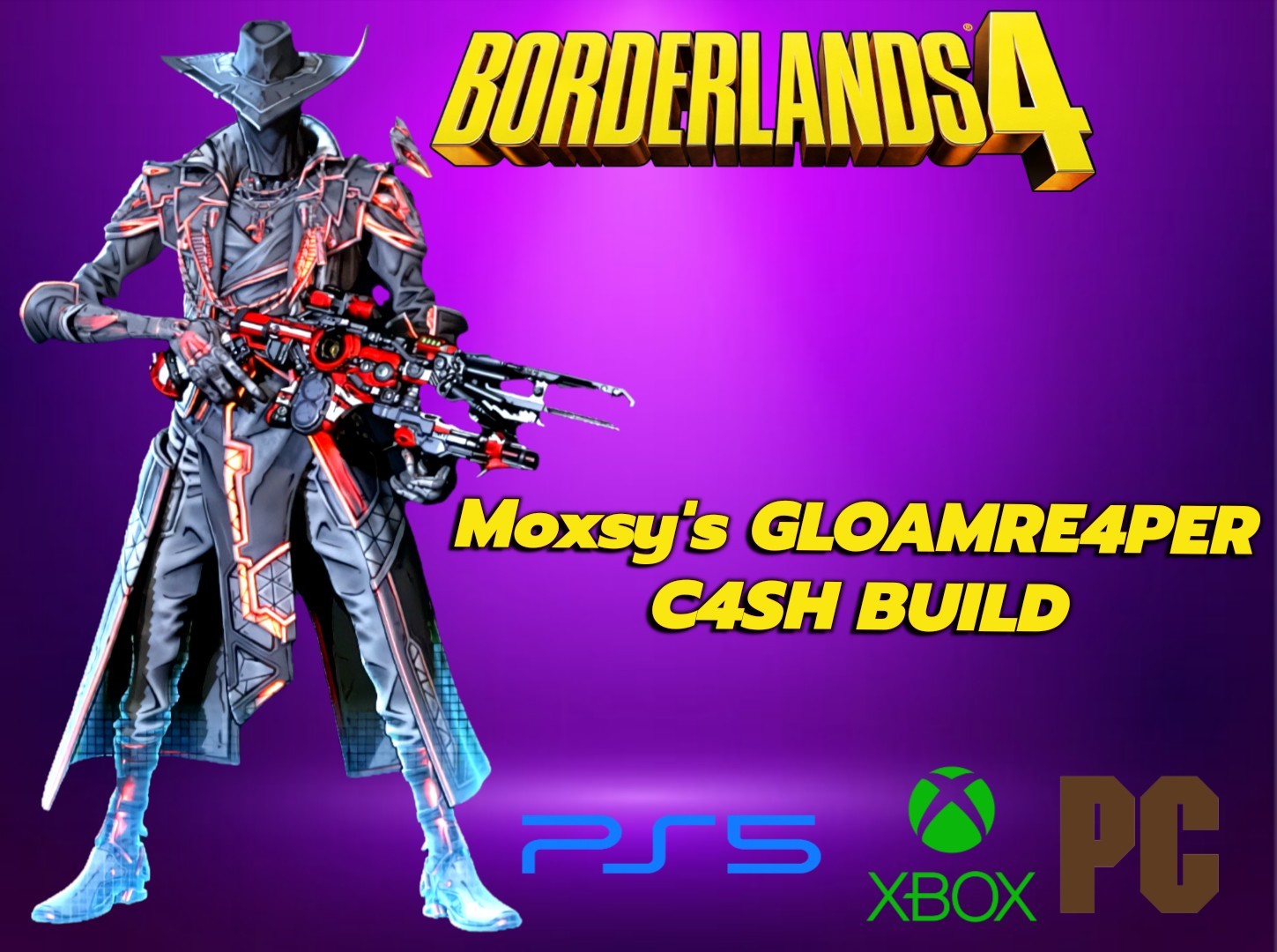 Borderlands 4 🔥 MOXSY GLOAMRE4PER Build 🔥BEST C4SH GUN BUILD 🔥UVH6🔥