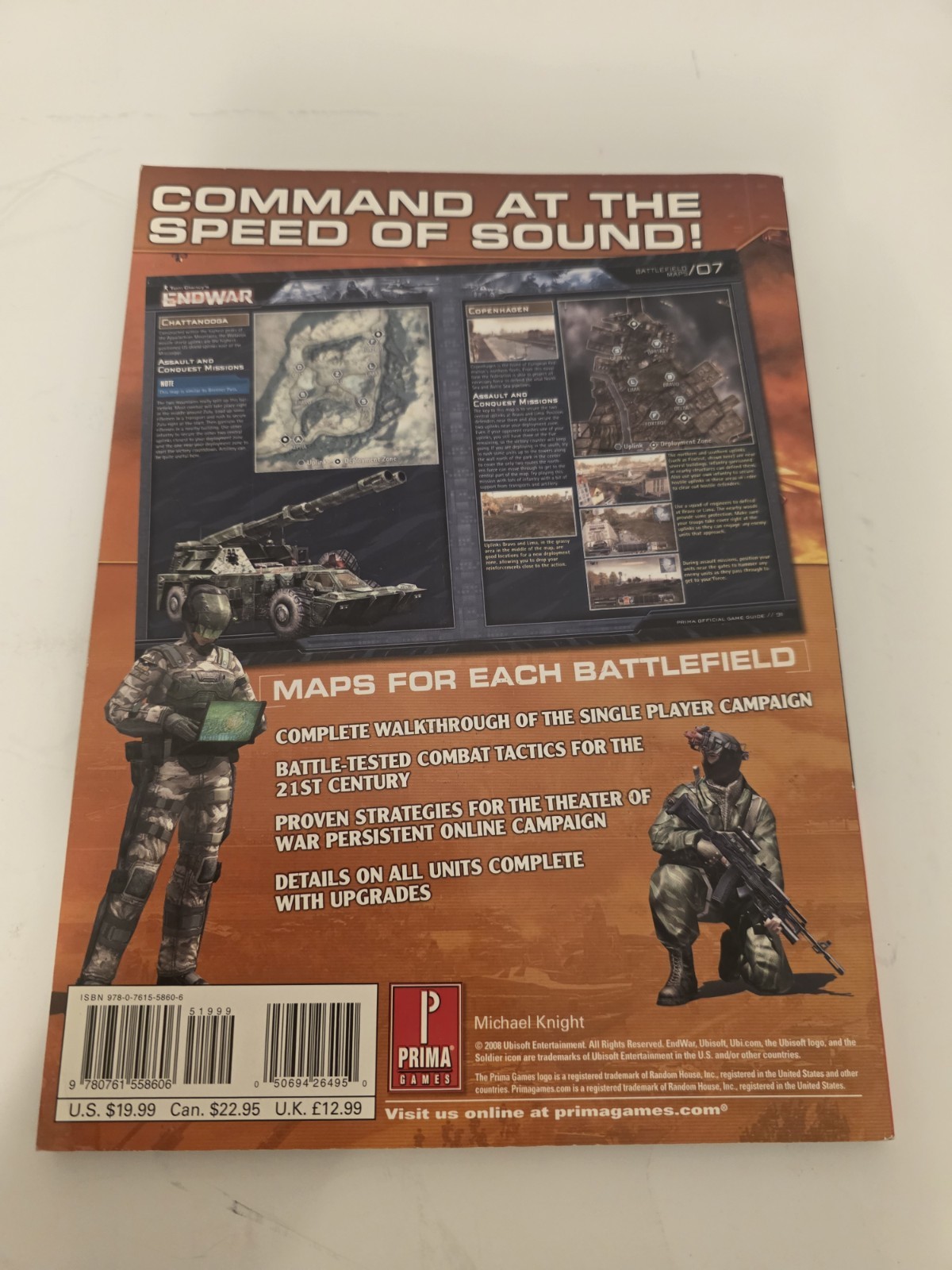 Tom Clancy’s Endwar Video Game Prima Strategy Guide End War xbox PS3