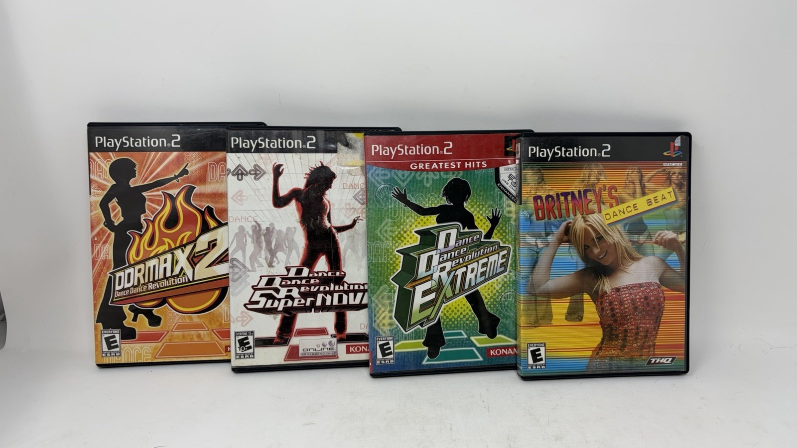 Dance Dance Revolution DDR + Britney’s Beat Bundle Lot Sony Playstation 2 PS2