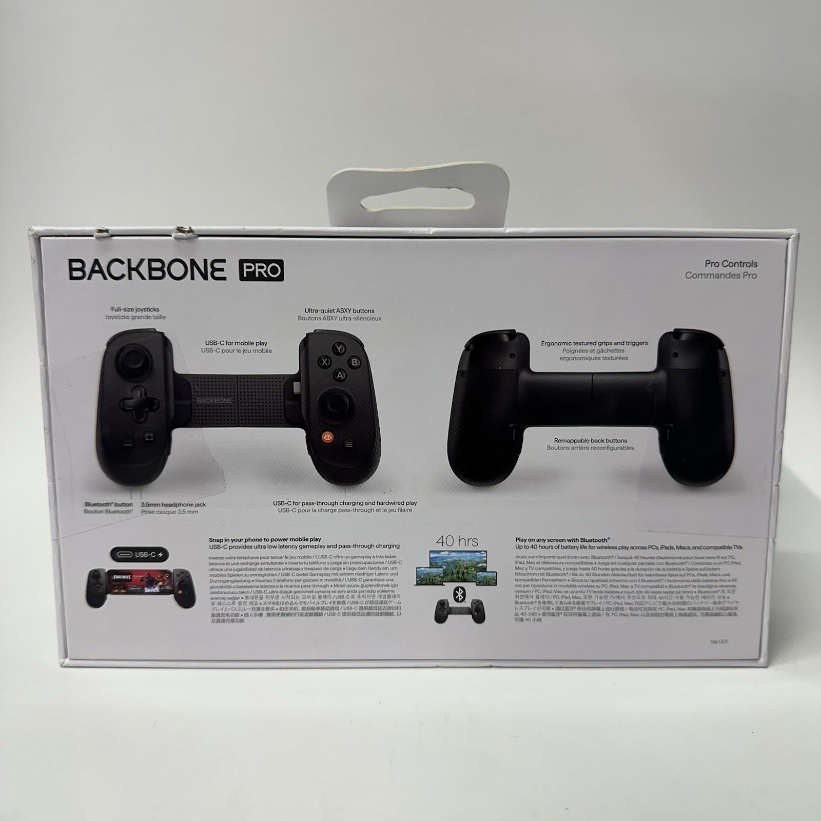 Backbone Pro BB-N1 Black Bluetooth Mobile Game Controller for Android & iPhone