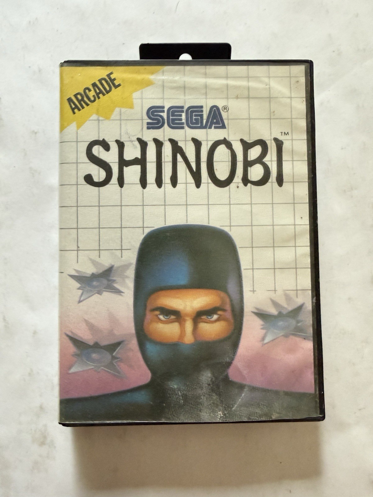 Shinobi (Sega Master System, 1988) SMS Complete CIB Untested