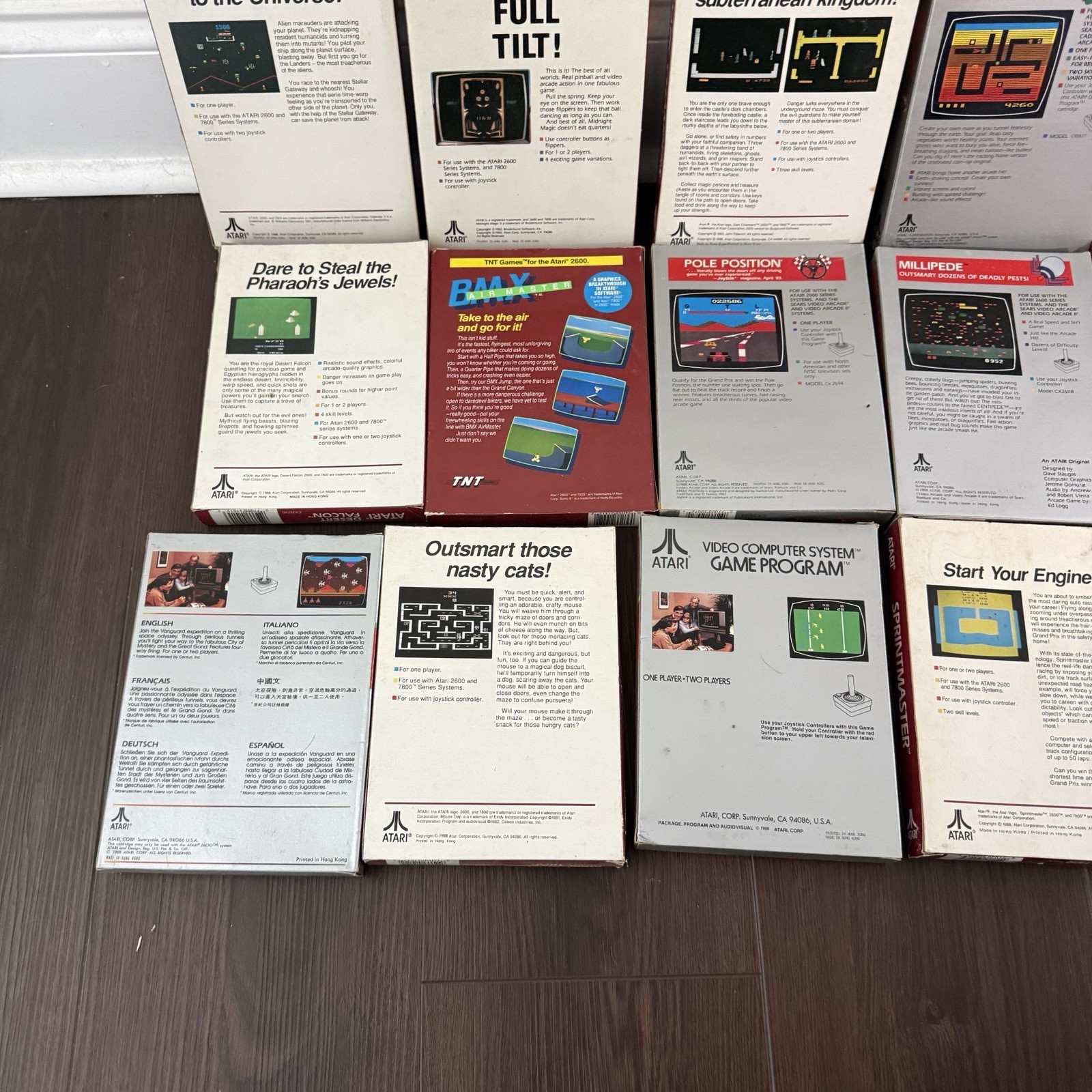 Vintage Atari 2600 Video Game Boxes Lot of 19. *Boxes Manuals only*. No Games