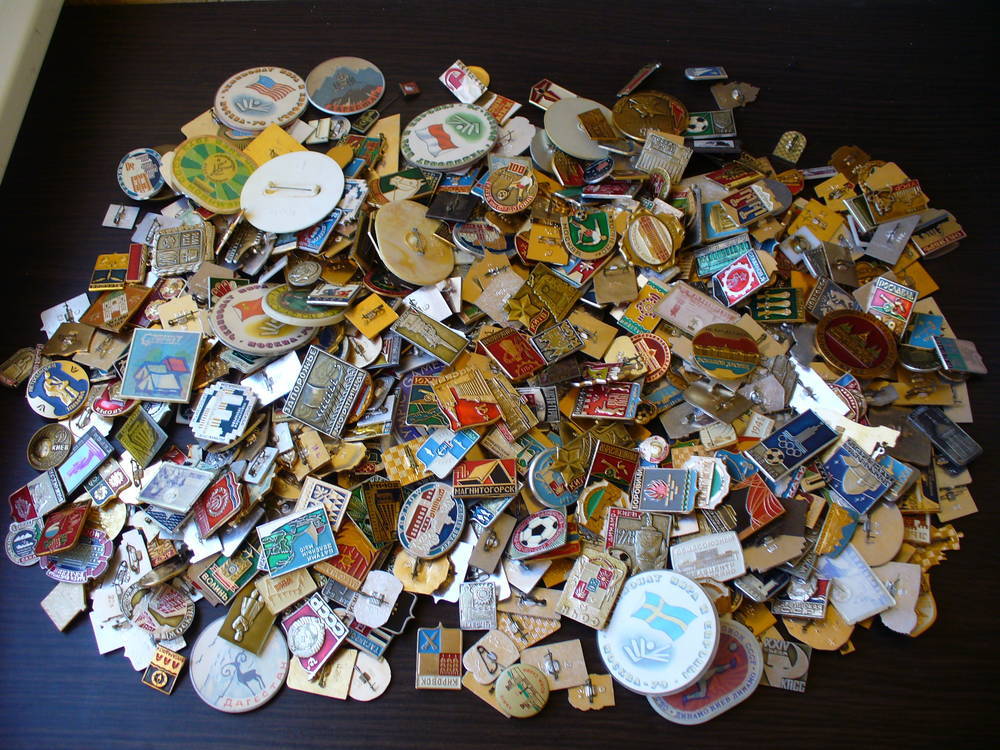 Set of 200 pcs. Enemal Pin Badge of Soviet Union Communism Different Themes USSR