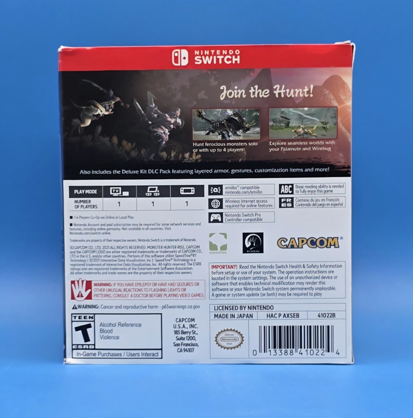 Monster Hunter Rise [Collector’s Edition] (Nintendo Switch) Game & Amiibo Sealed