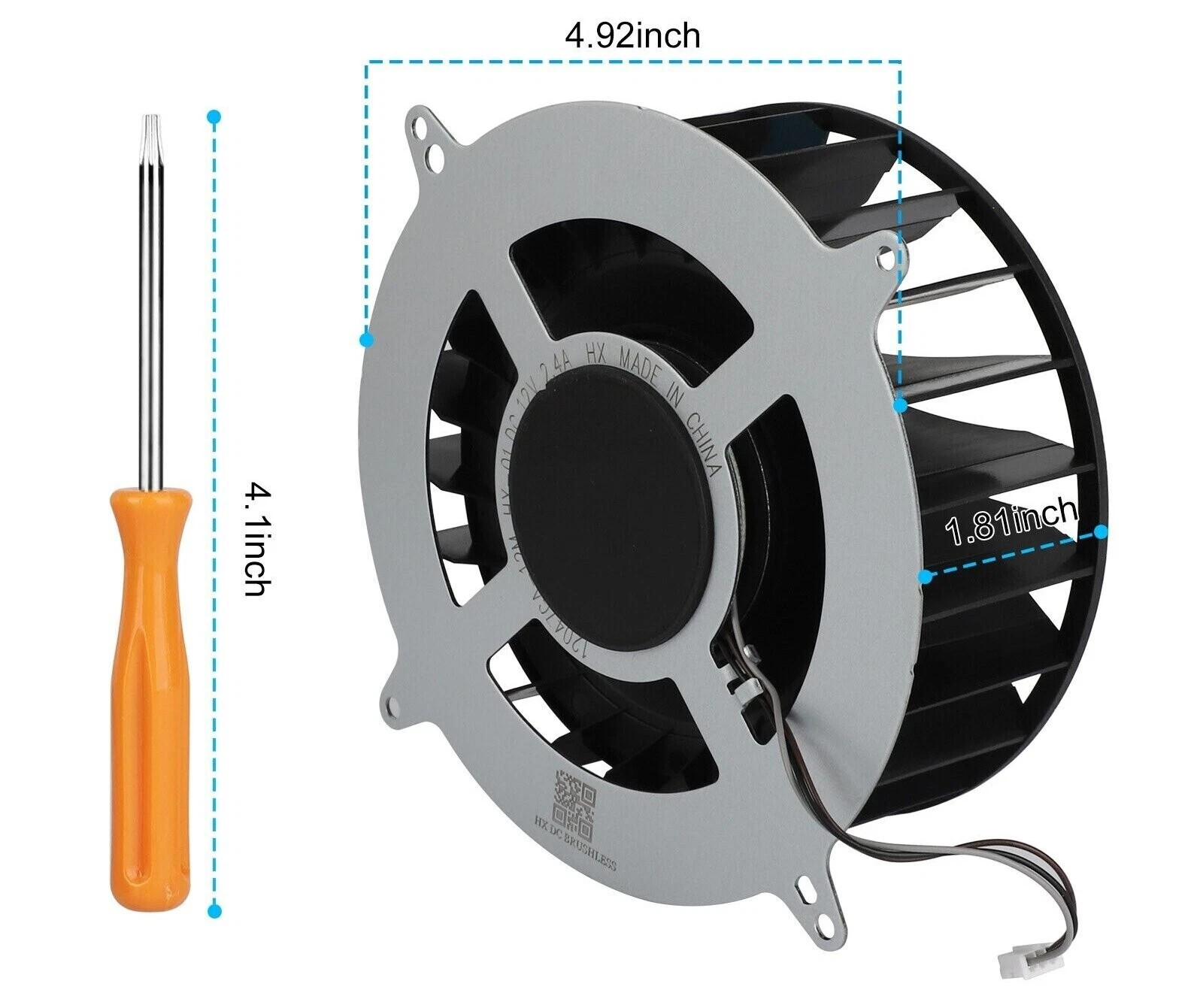 Replacement Internal Cooling Fan Cooler 23 Blades for PS5 PlayStation 5 Console