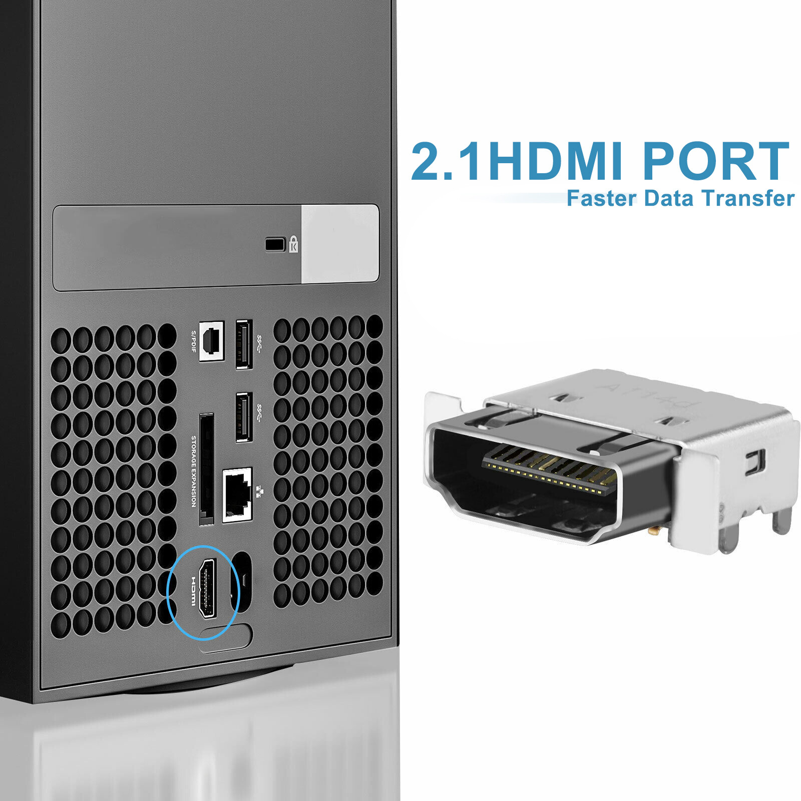 OEM 2.1 HDMI Port Dock Connector Socket For Microsoft XBOX One S / XBOX Series X