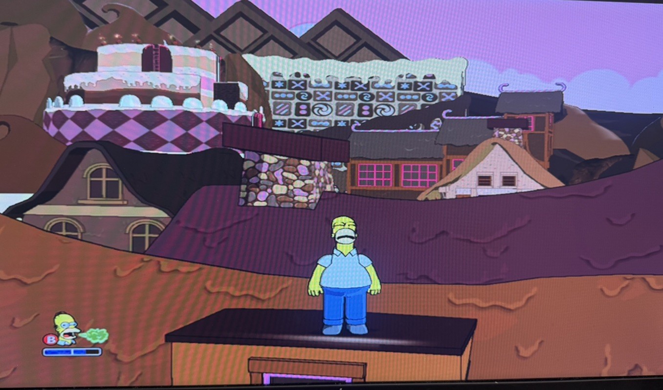 The Simpsons Game ( Microsoft Xbox 360 ) with Manual Tested and Working!