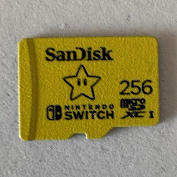 SanDisk 256GB microSDXC Class 10 Memory Card for Nintendo Switch, Yellow