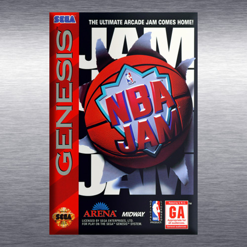 NBA Jam Video Game Box Art *Genesis* High Quality Magnet