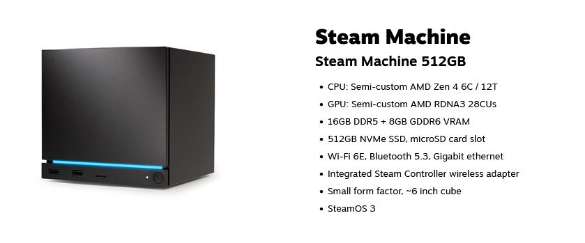 Valve Steam Machine 512GB- Brand New & Sealed (No Controller)