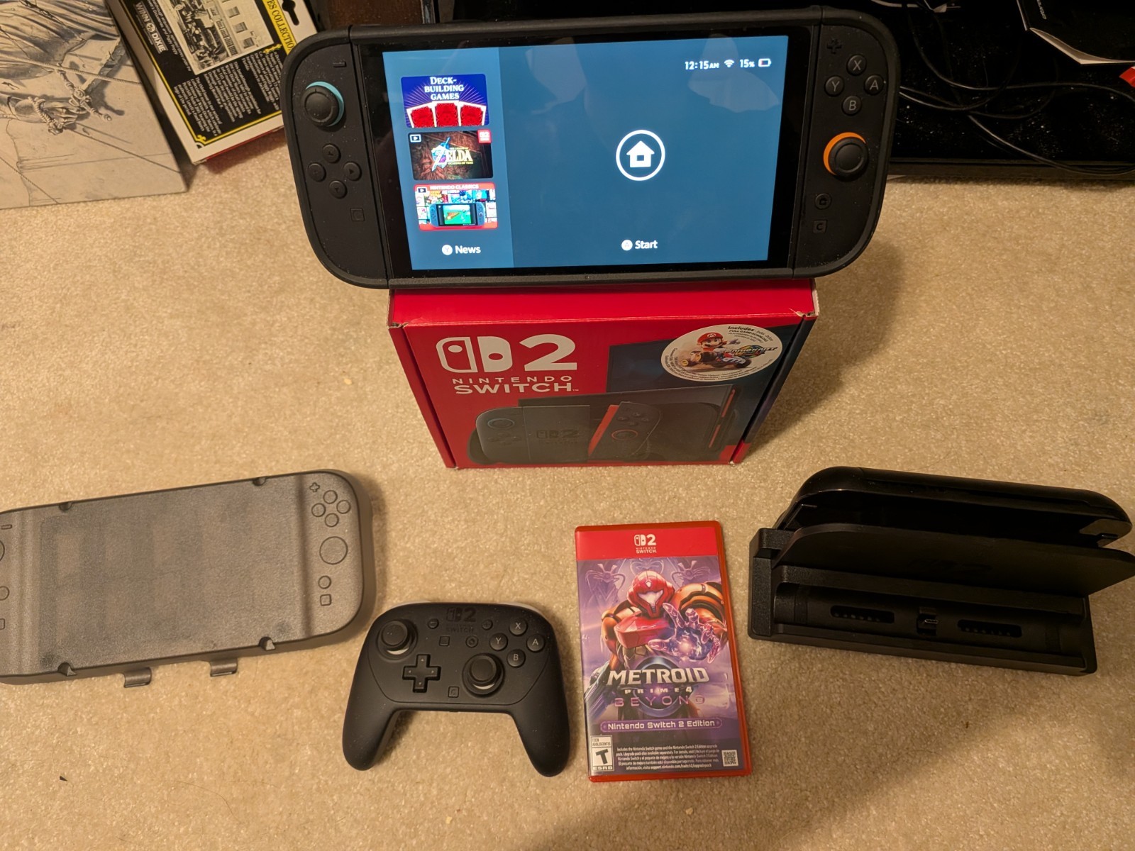 Nintendo Switch 2 Black Video Game Console Bundle